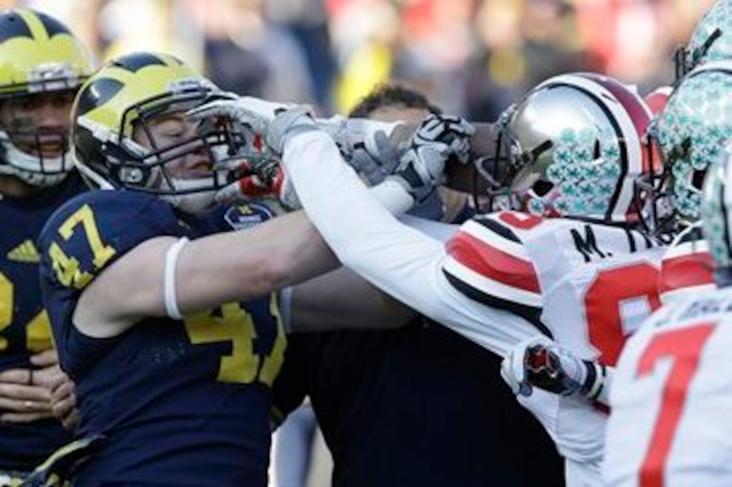 Jake Ryan mixing it up with Ohio State