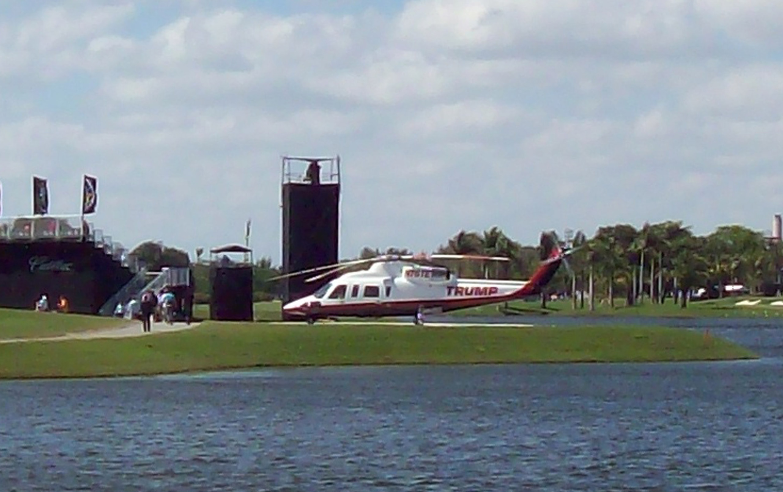 New Trump Doral helipad.