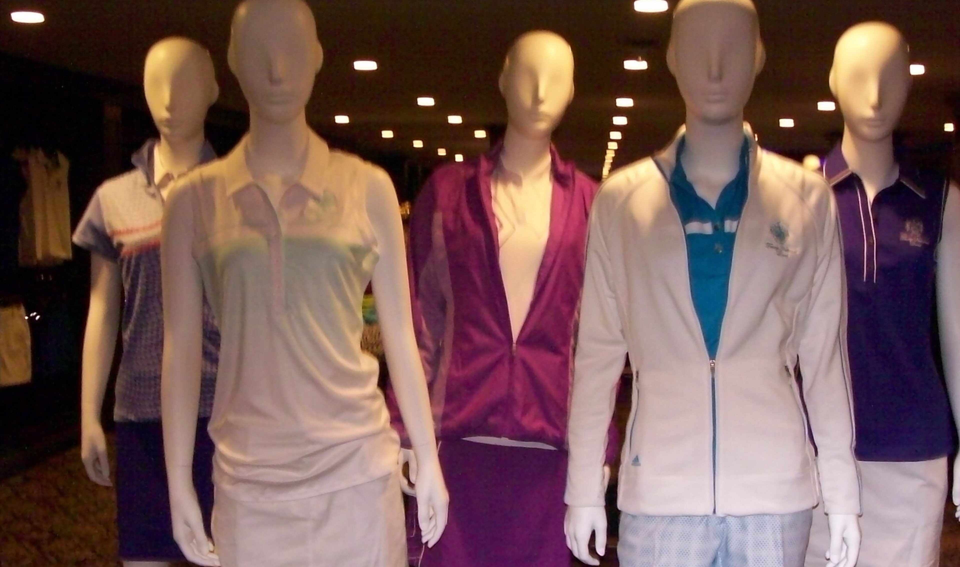 Huge, new women's shop, bigger than many golf shops.
