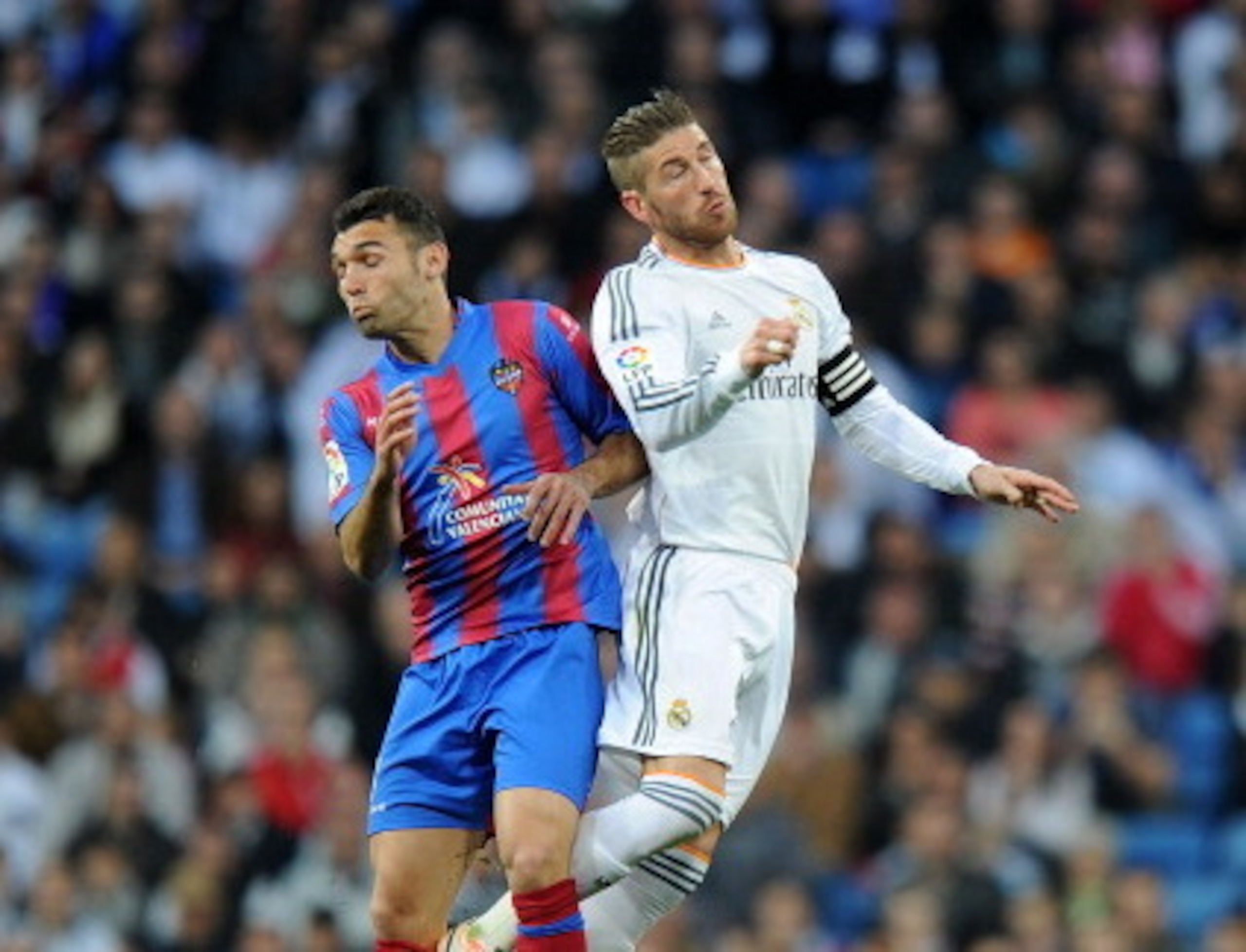 Predictable: Nobody was surprised by Ramos being booked.