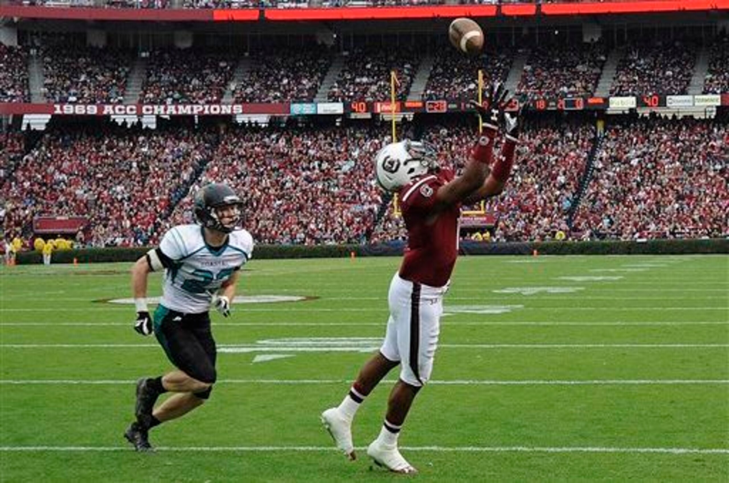 Pharoh Cooper (right) had an outstanding season as a freshman.
