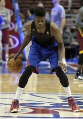 Nerlens Noel is recovering from a torn ACL he suffered while at Kentucky.