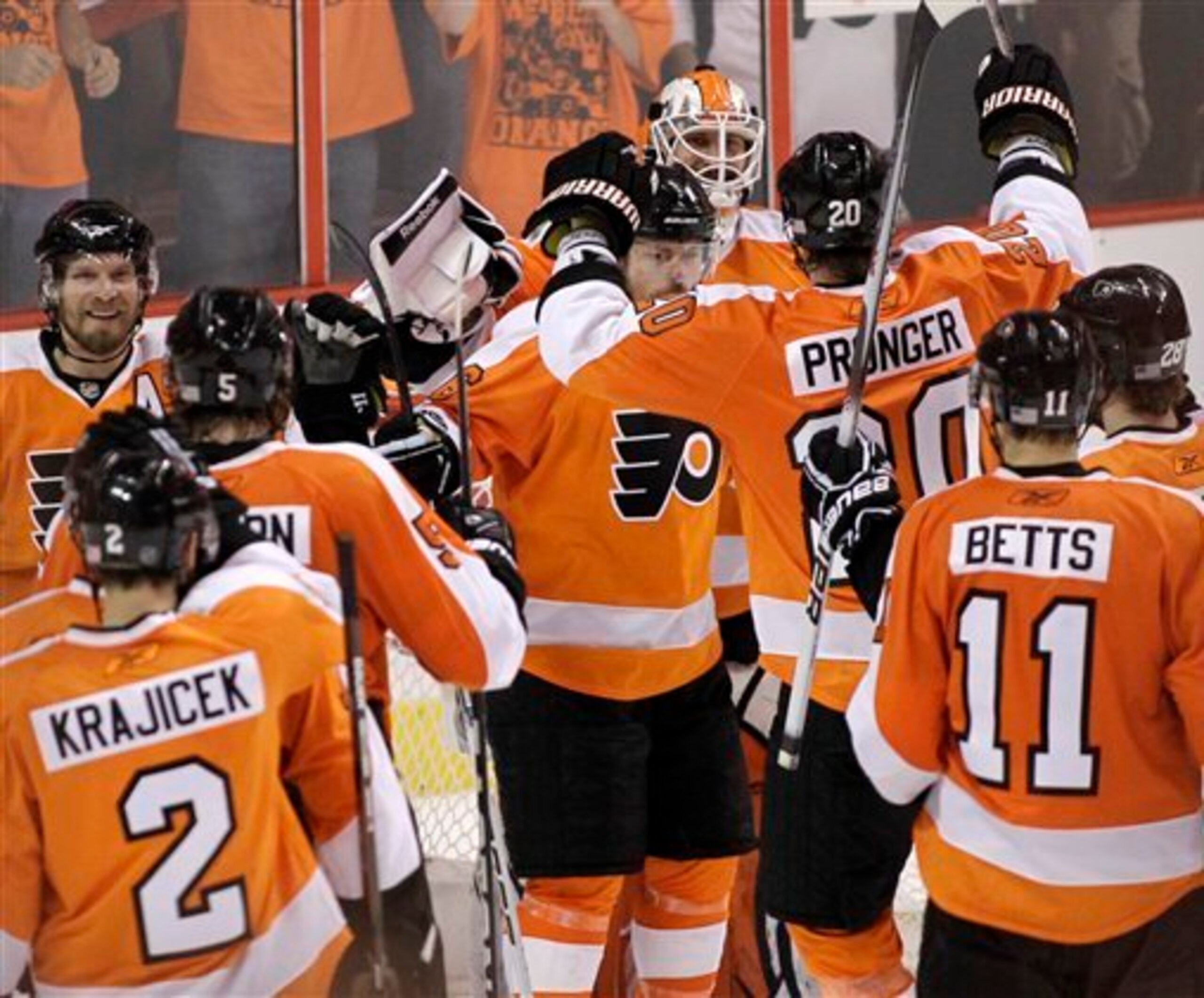 The Flyers blanked the Habs to help advance to the Stanley Cup Final in 2010.