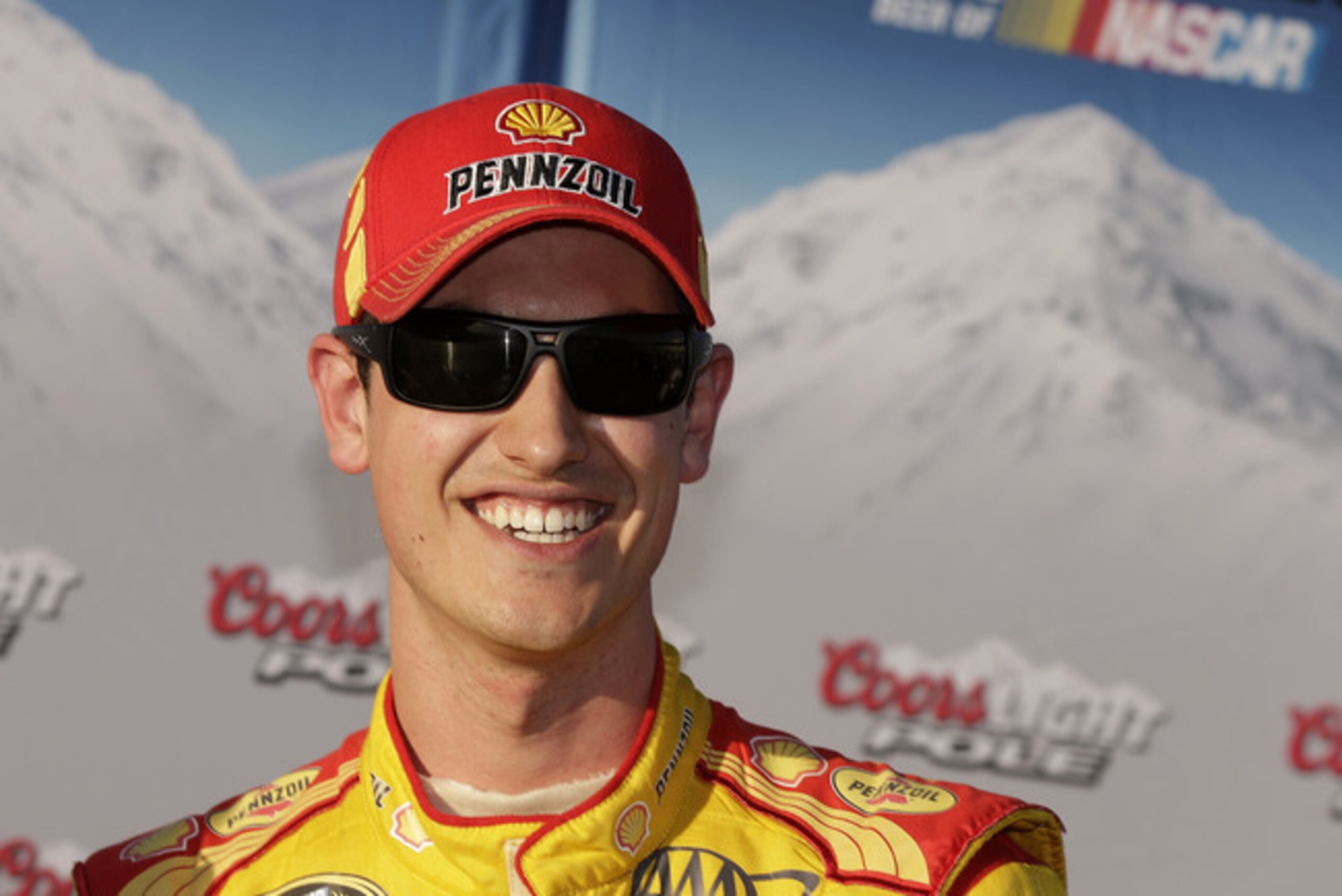 Joey Logano has been bad fast—and all smiles—so far this season.