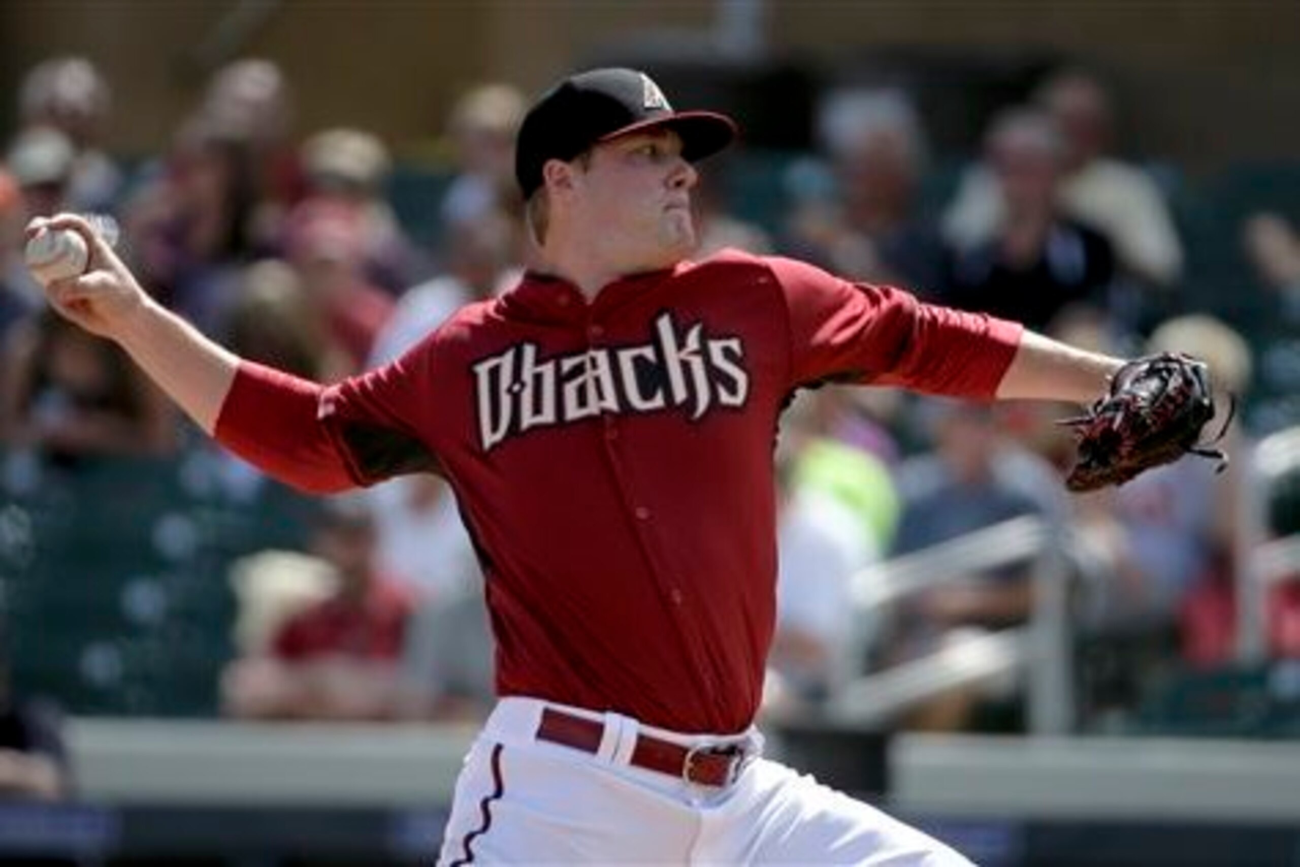 Top pitching prospect Archie Bradley has a chance to prove he can hang with the big boys during spring training.