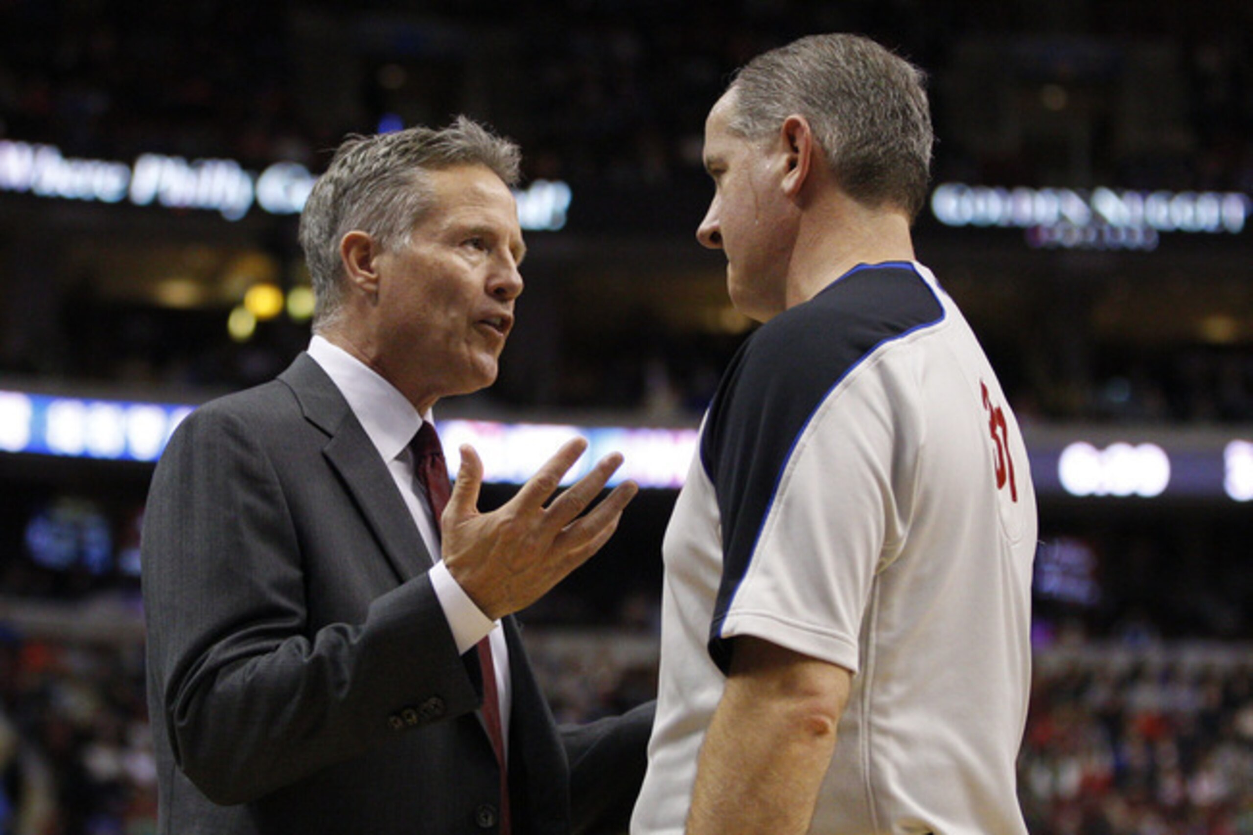 There's no need to justify how hard of a season it's been. We know who's on the roster, Coach Brown.