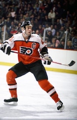 Dave Poulin was one of two players to score three goals against the Penguins.