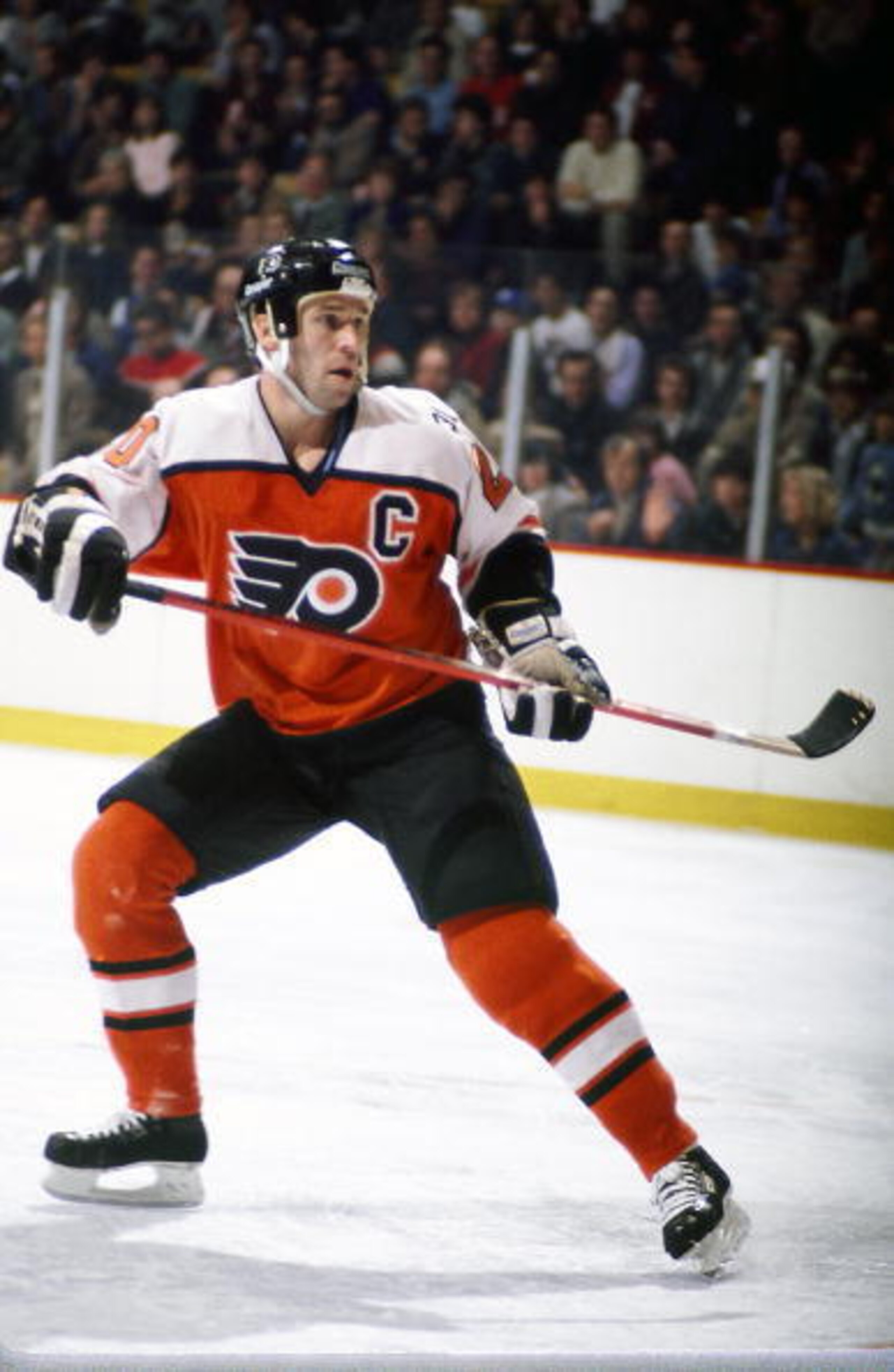 Dave Poulin was one of two players to score three goals against the Penguins.