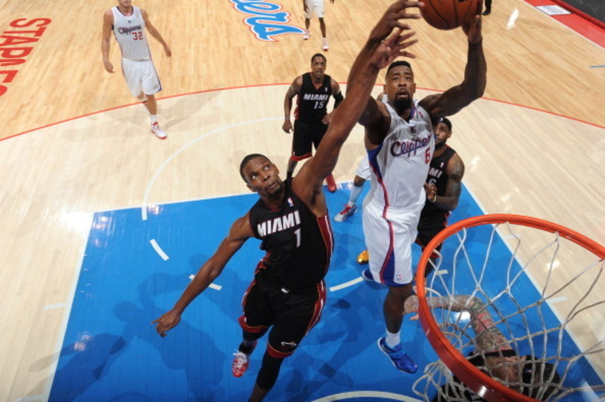 Chris Bosh and the Heat are at the bottom of the league in both offensive and defensive rebounding.