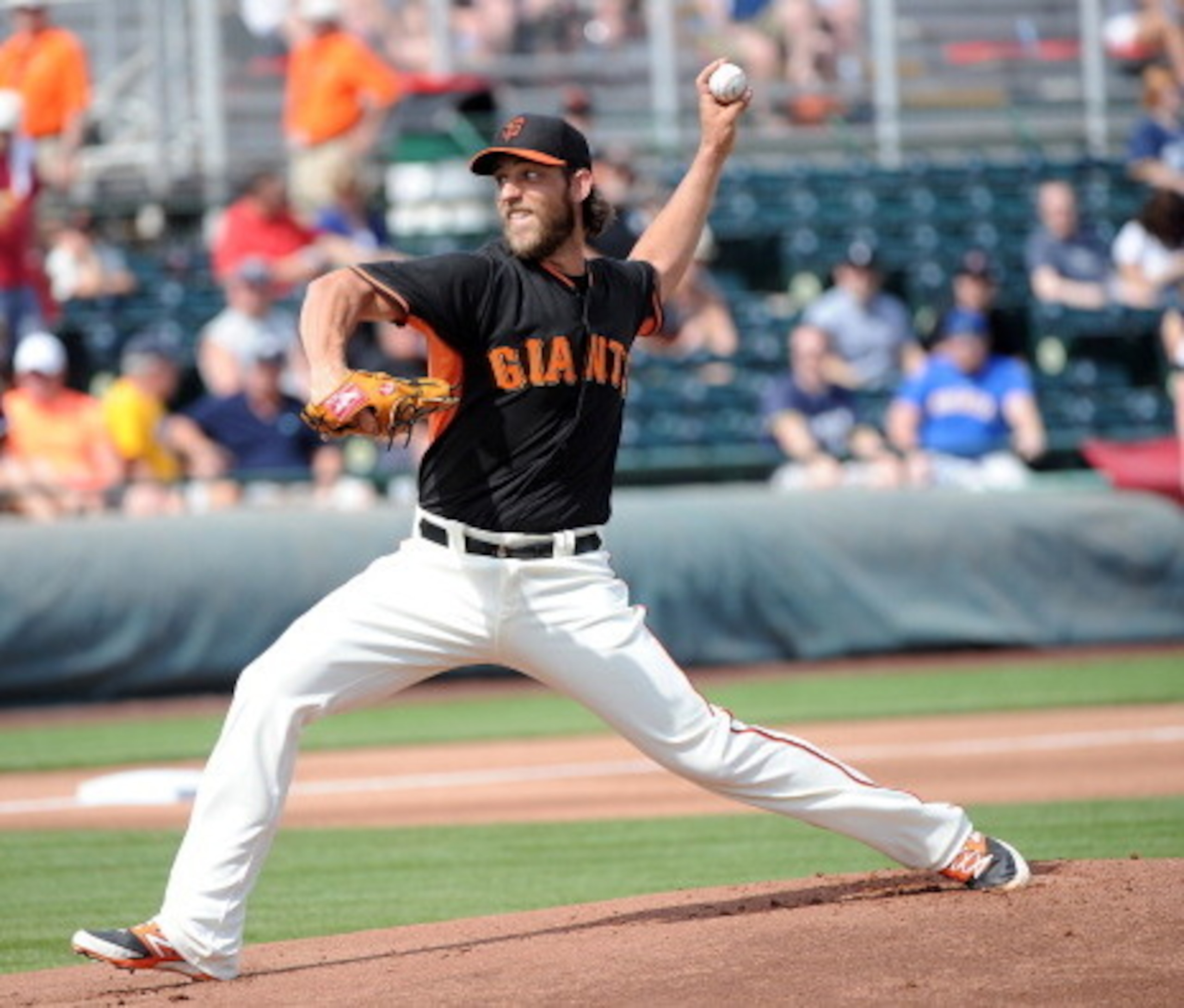 Madison Bumgarner is the ace of the Giants' pitching staff.