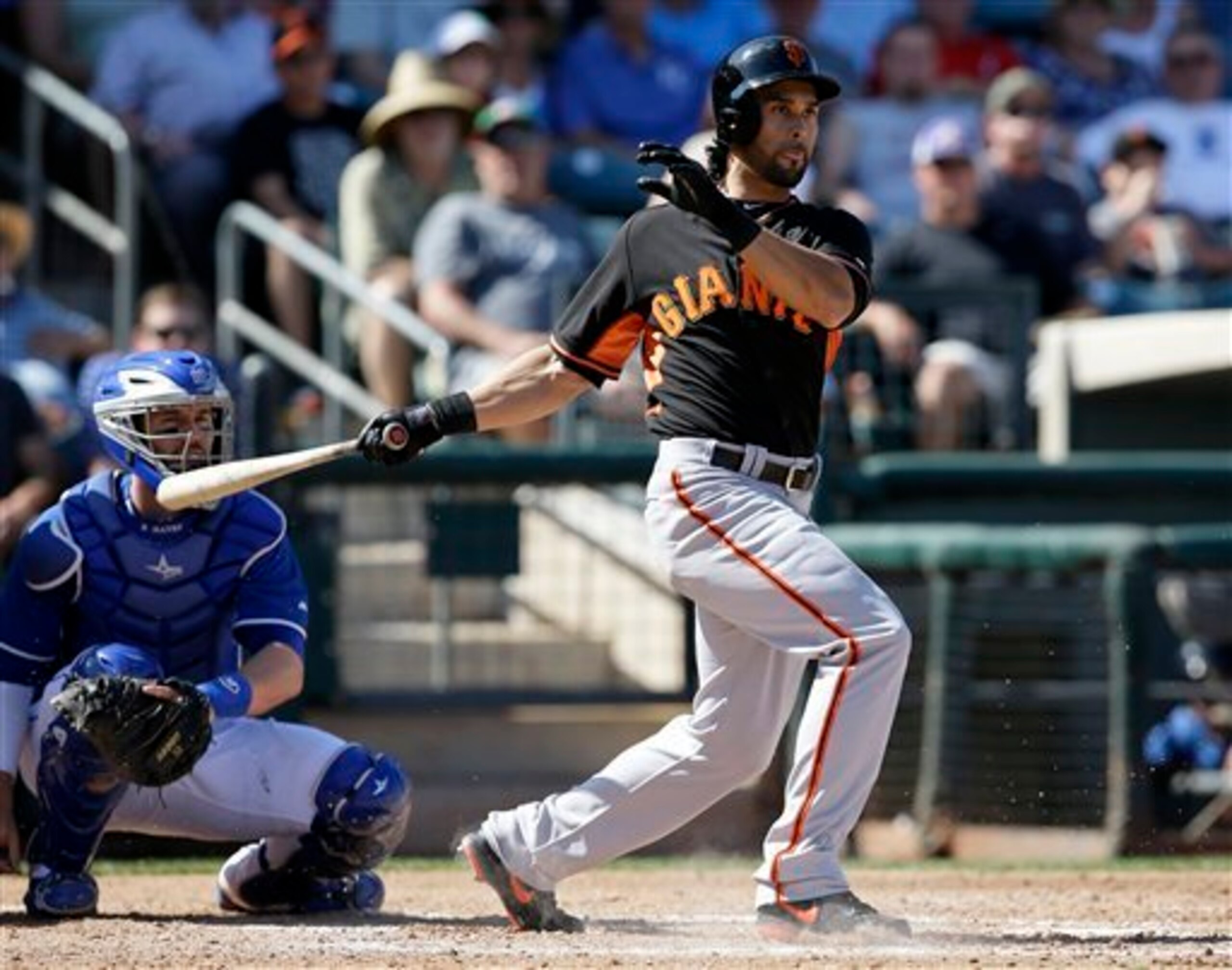 Angel Pagan is a catalyst at the top of the order for the Giants.