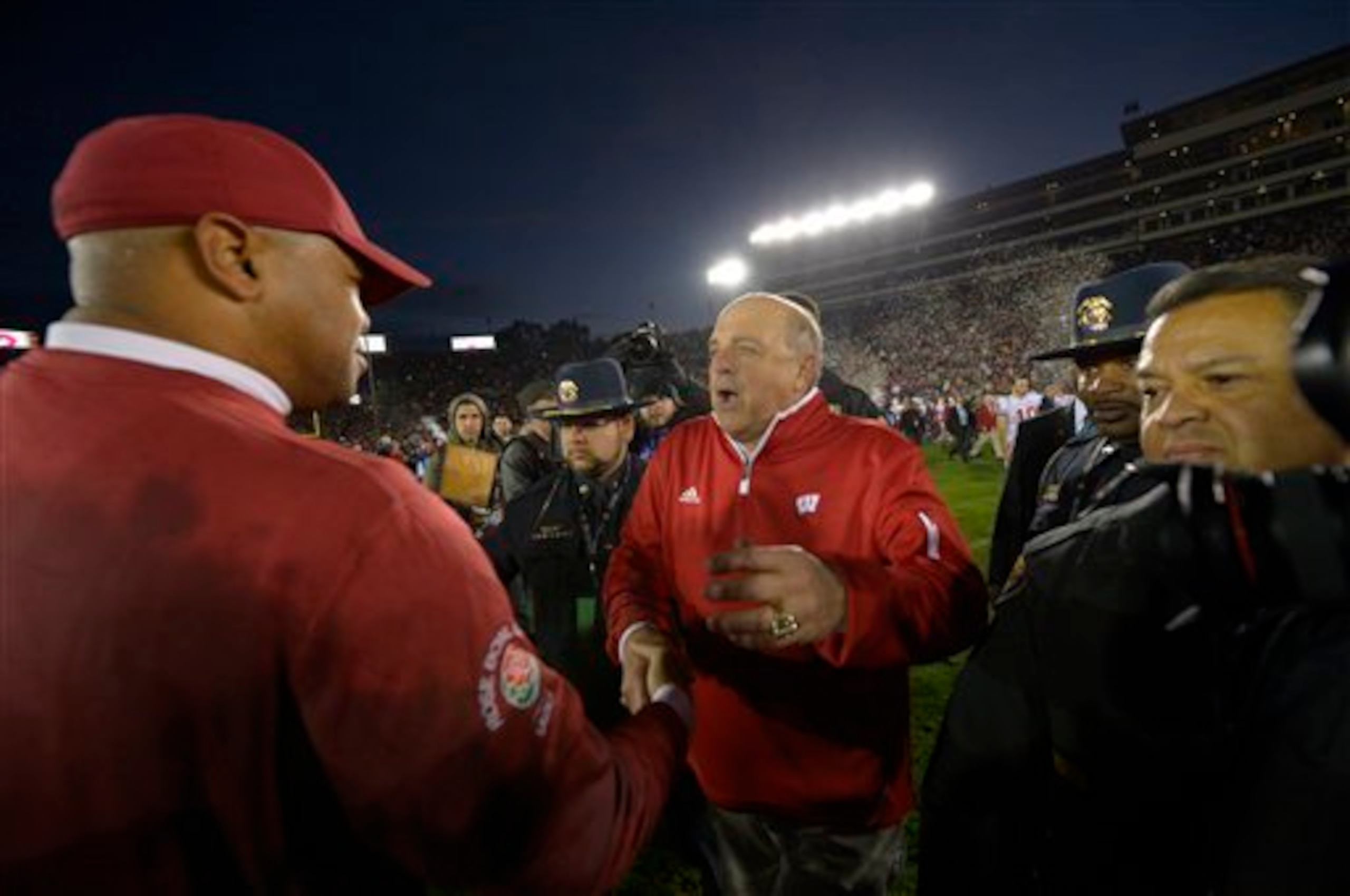 Behind coach Barry Alvarez, Wisconsin found national football prominence.