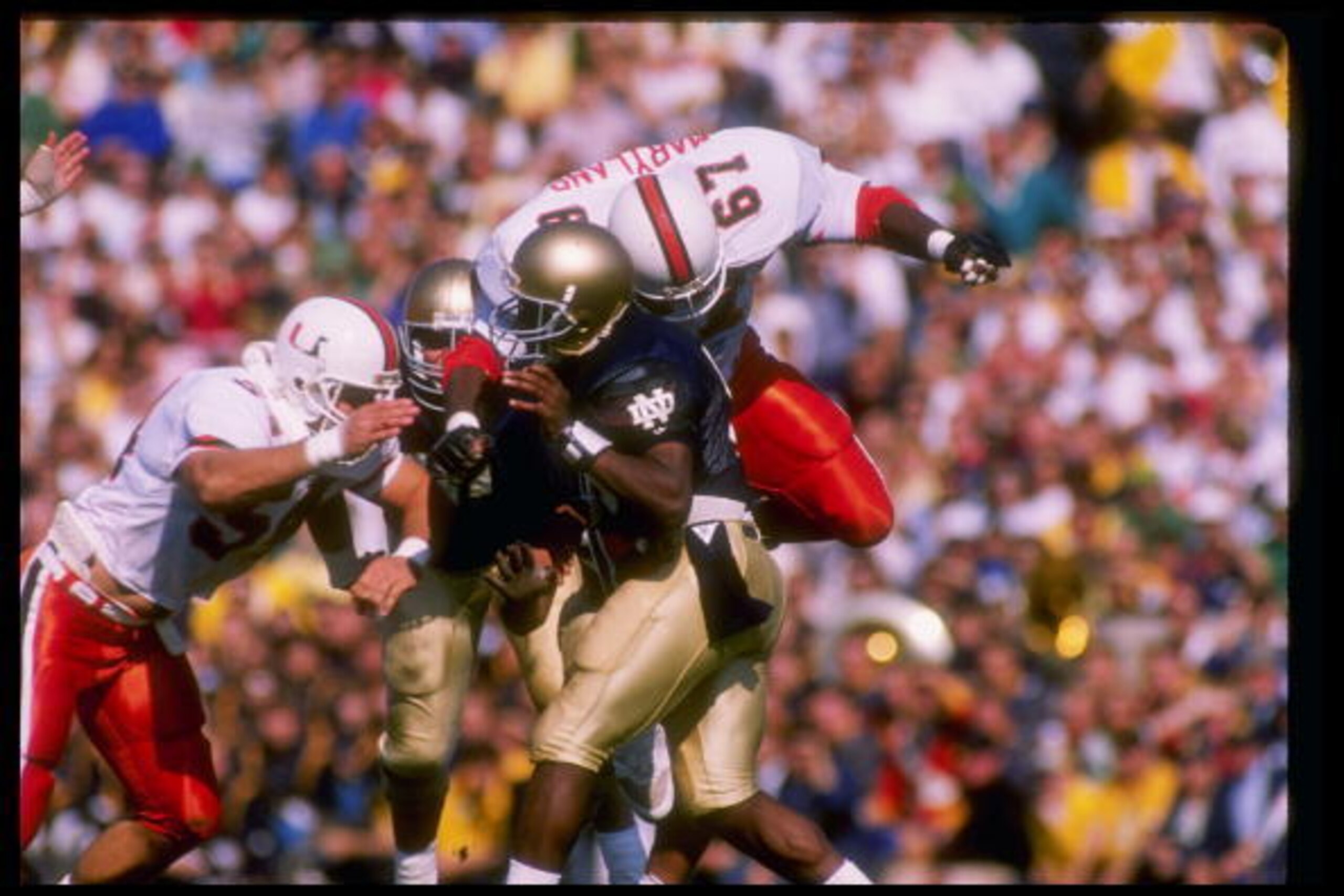 In 1988, Miami and Notre Dame played one of the most famous college football games ever.