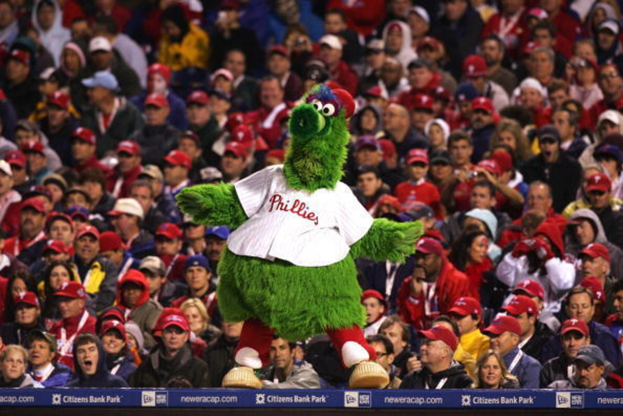 The Phillie Fanatic won't have many reasons to dance this season. The Phillie Fanatic won't have many reasons to dance this season.