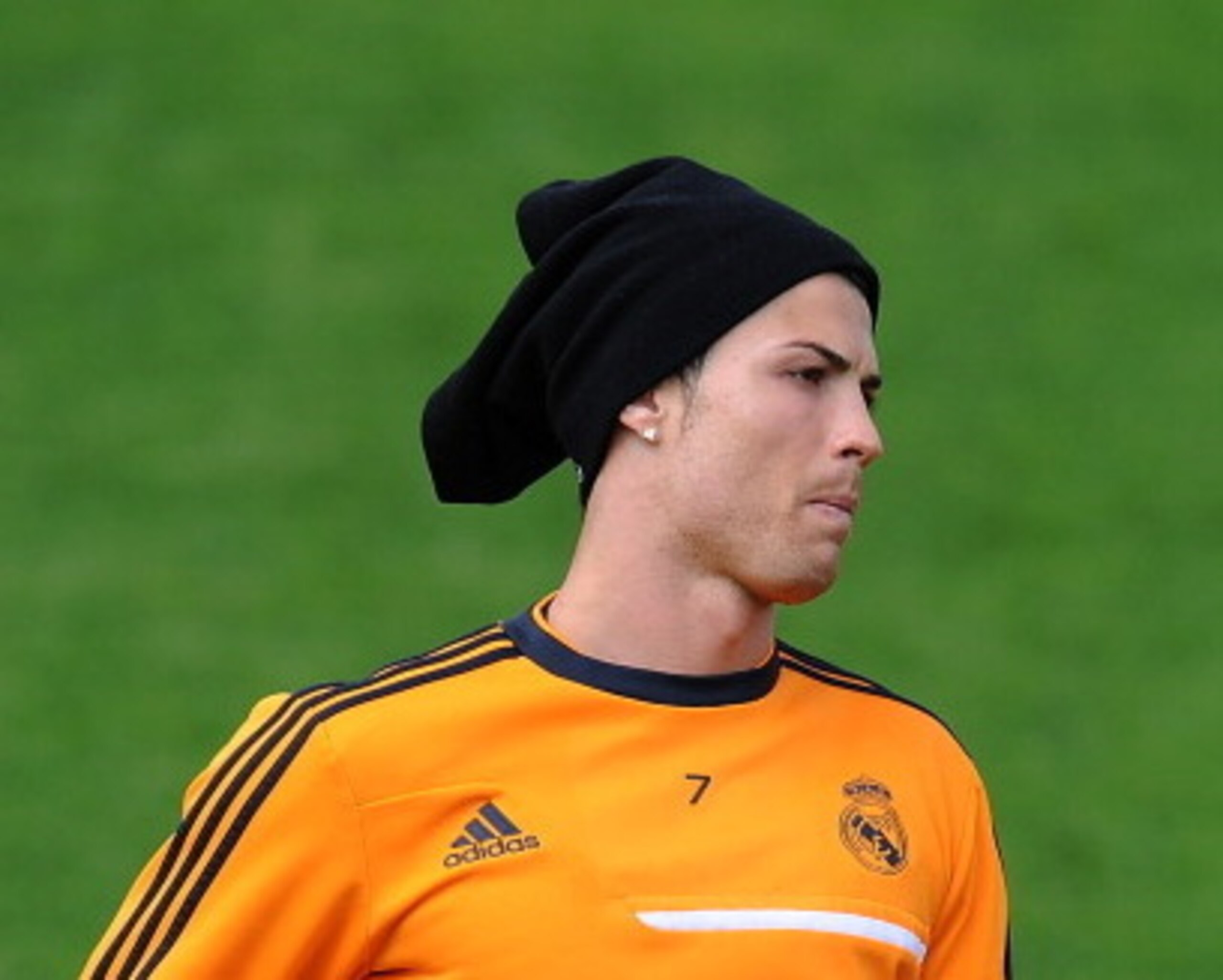 We're not sure about this hat, but Ronaldo is our striker.