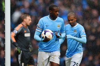 You do not much need a striker when Yaya Toure is on his best form.
