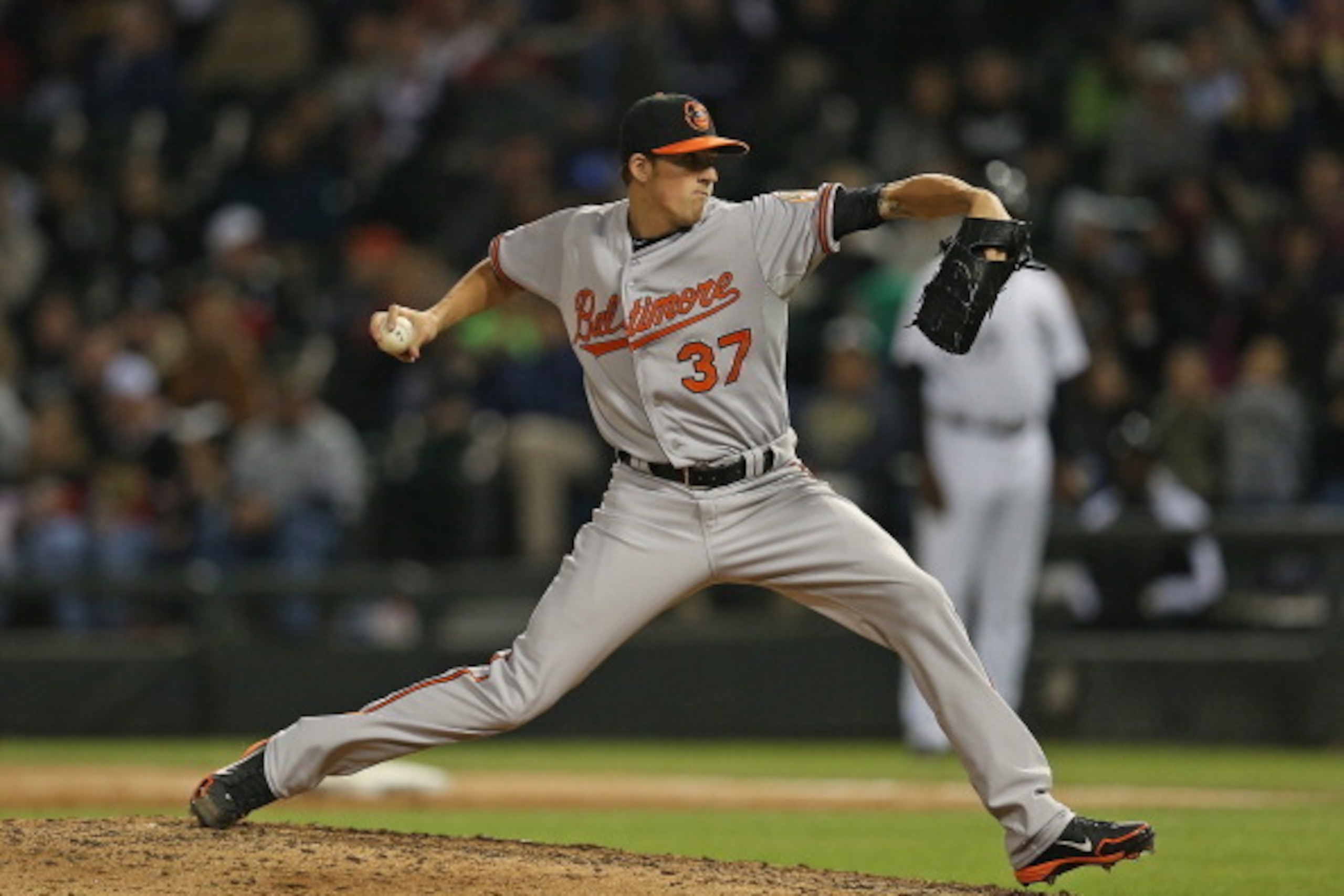 CHICAGO, IL - JULY 02:  Kevin Gausman #37 of the Baltimore Orioles pitches against the Chicago White Sox at U.S. Cellular Field on July 2, 2013 in Chicago, Illinois. The White Sox defeated the Orioles 5-2.  (Photo by Jonathan Daniel/Getty Images)