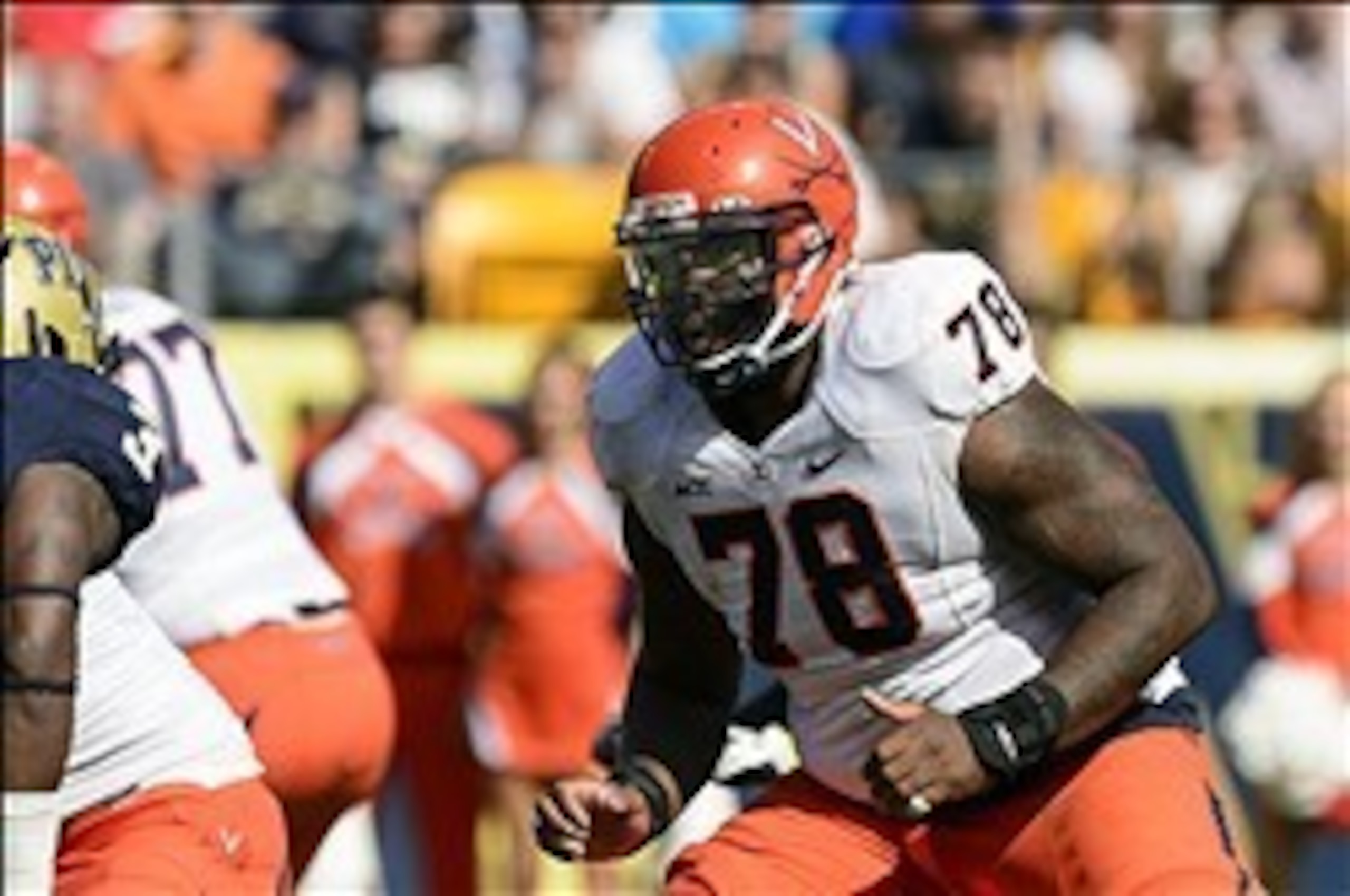 If Virginia offensive tackle Morgan Moses is still on the board when Round 3 starts, he probably won't last long.