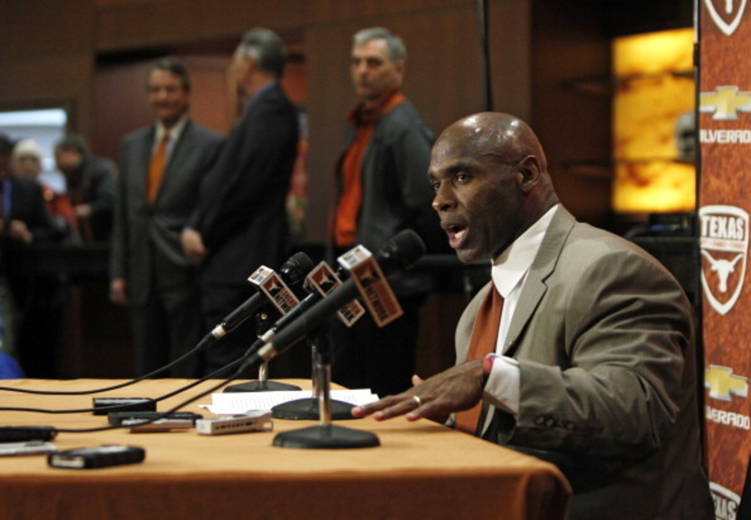 Texas head coach Charlie Strong