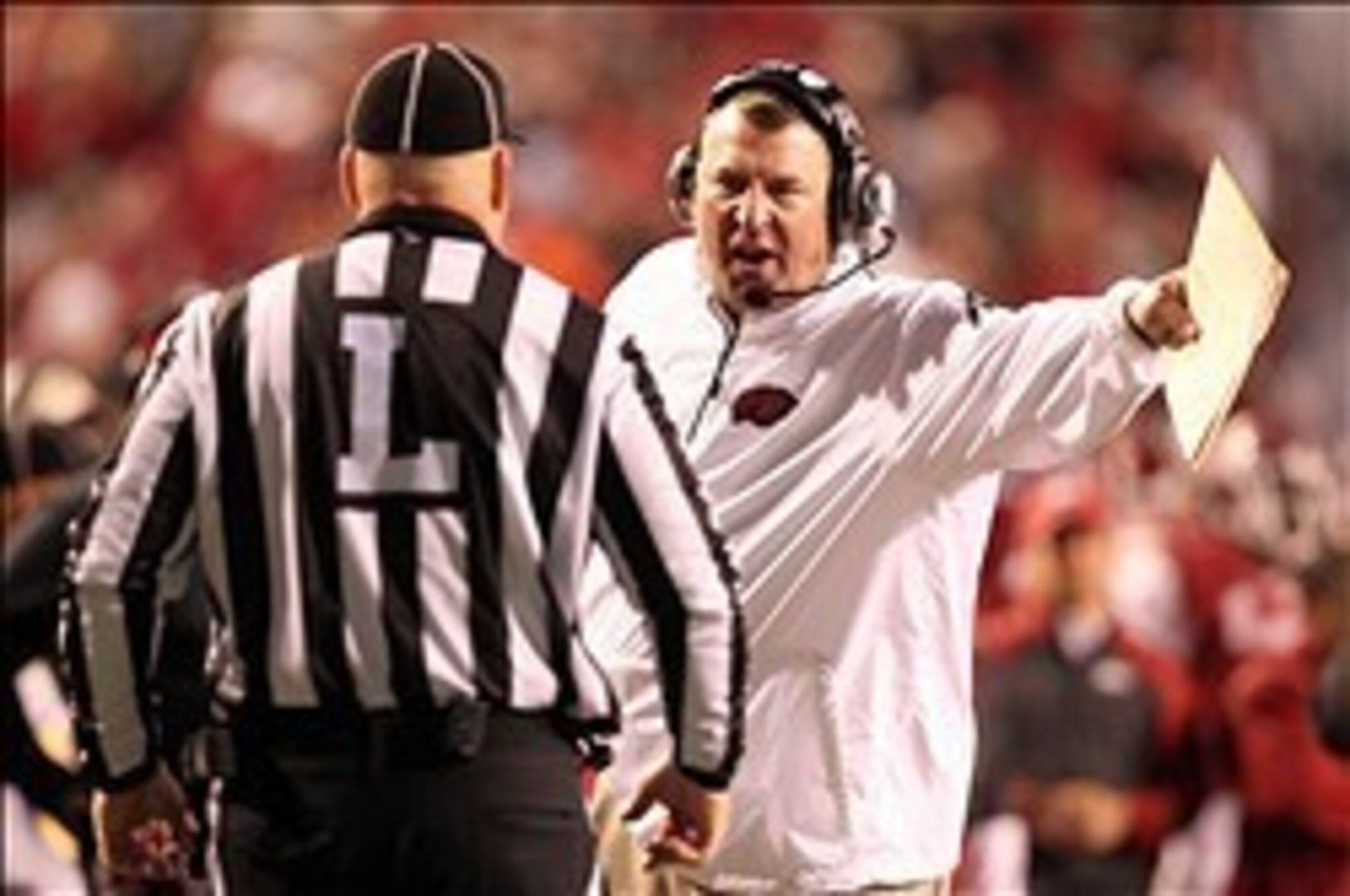 Arkansas head coach Bret Bielema