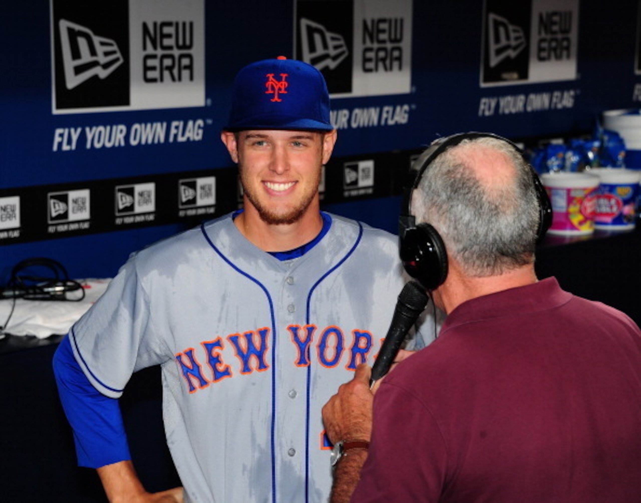 Zack Wheeler after his MLB debut against the Atlanta Braves on June 18, 2013.