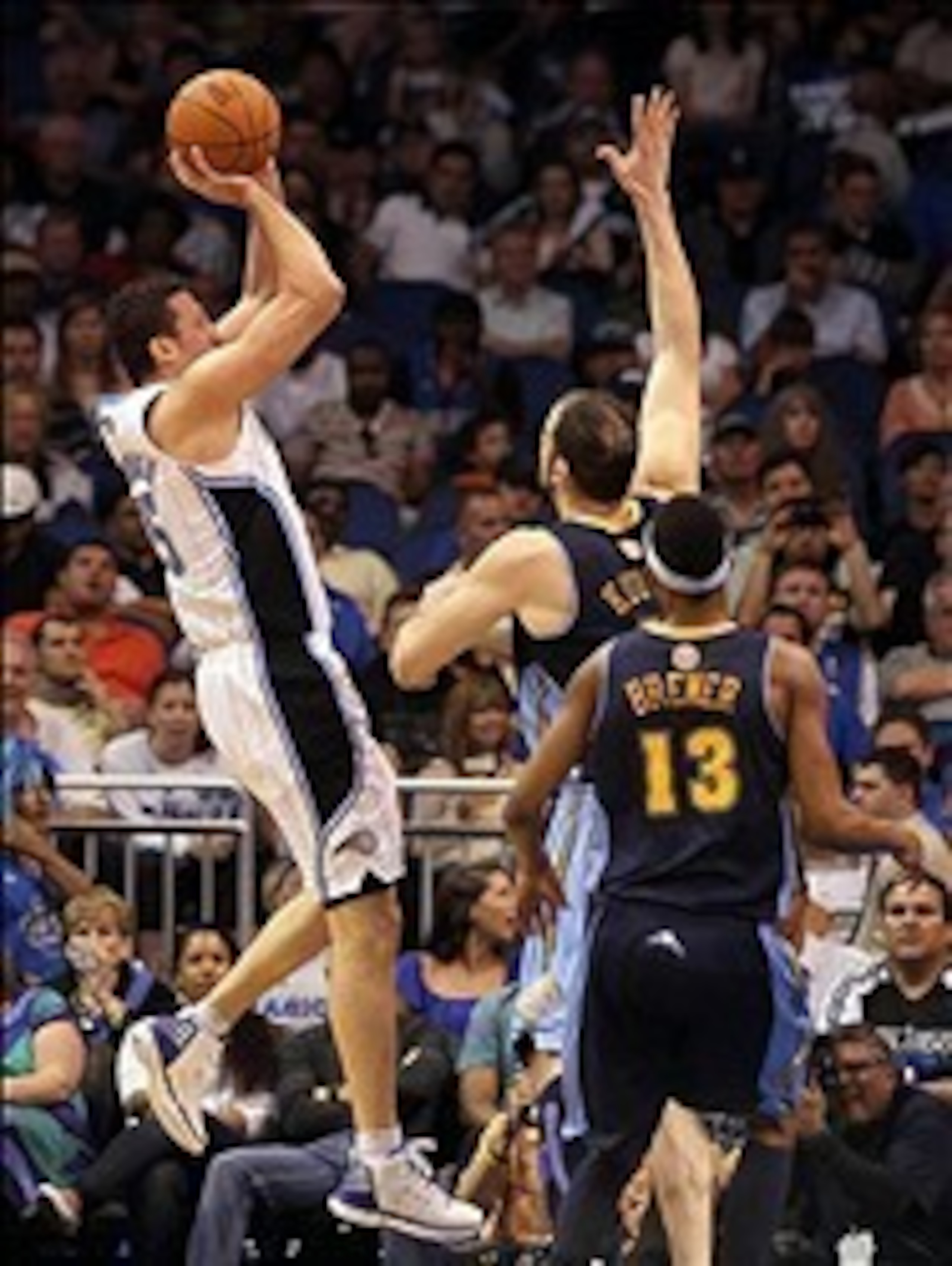 Hedo Turkoglu liked to rely on his outside shot, leaving Dwight Howard to roam the paint.