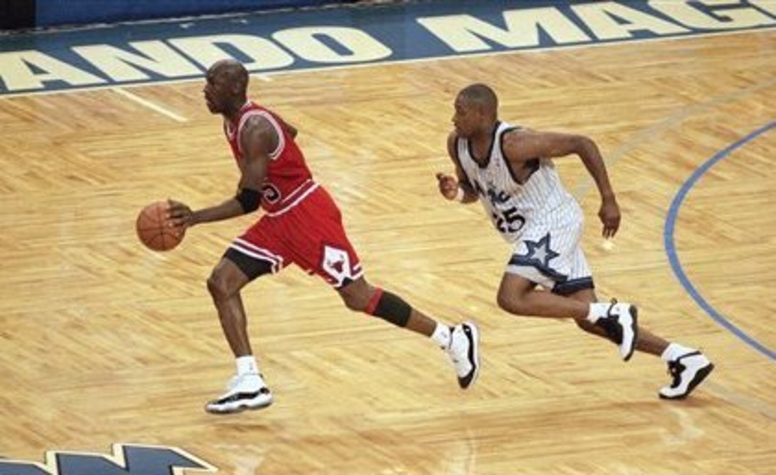 Nick Anderson with "the steal" in the 1995 Eastern Conference Semifinals.