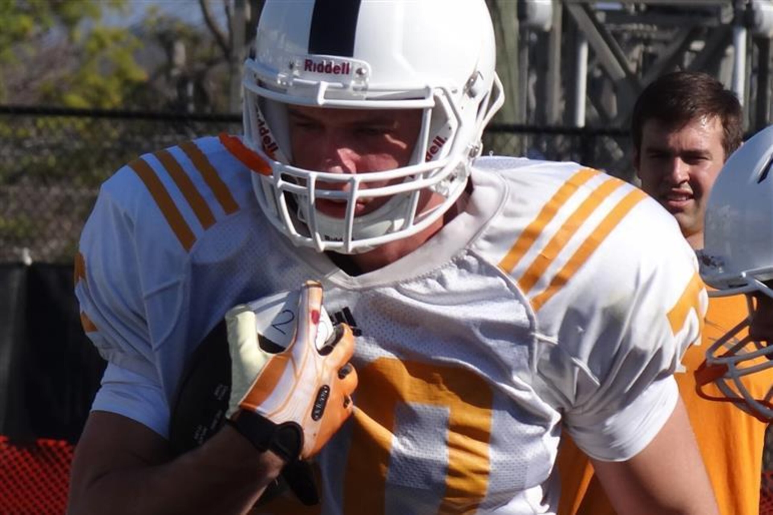 Daniel Helm is one of the freshmen vying for a starting role