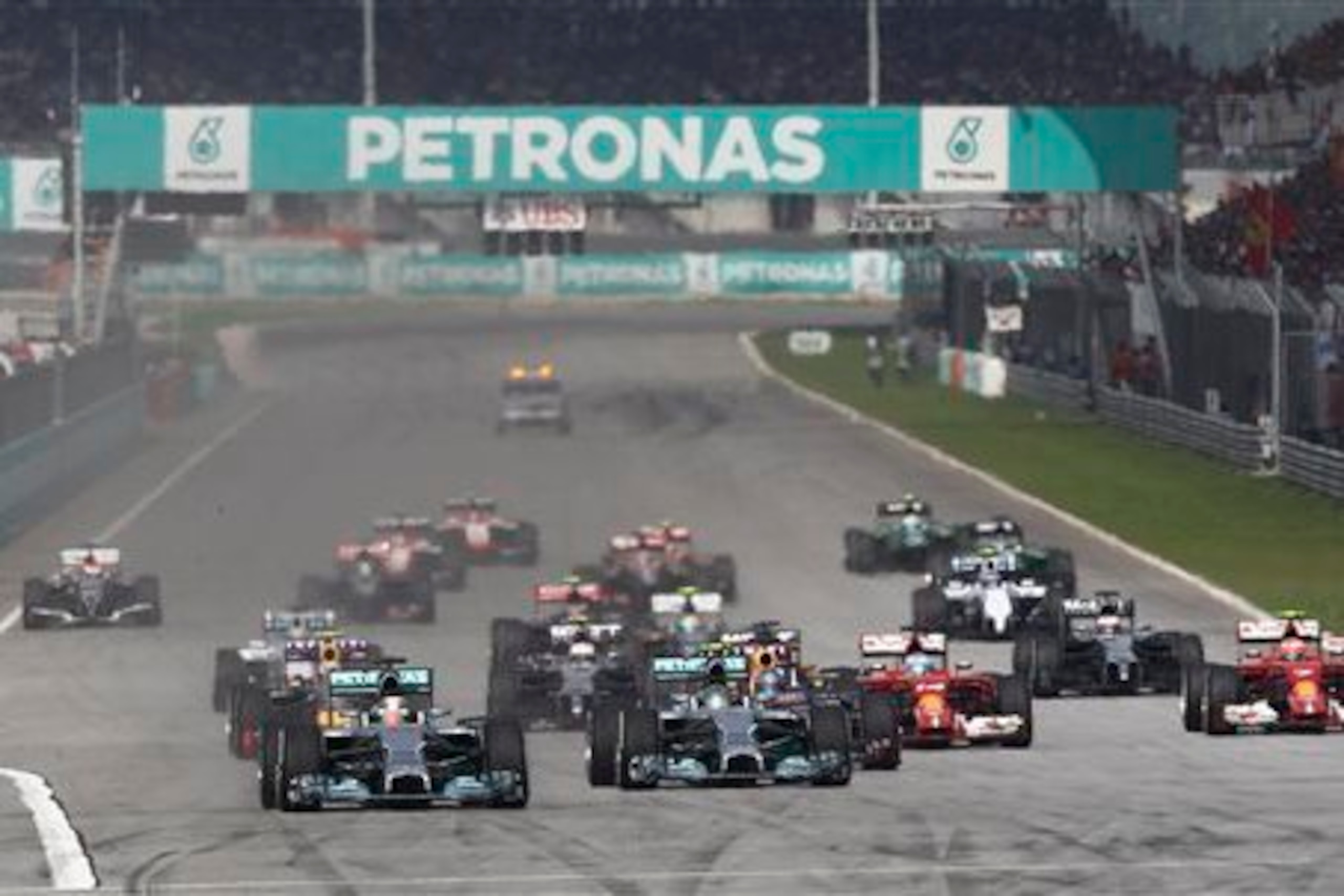 Lewis Hamilton led from start to finish at Sepang.