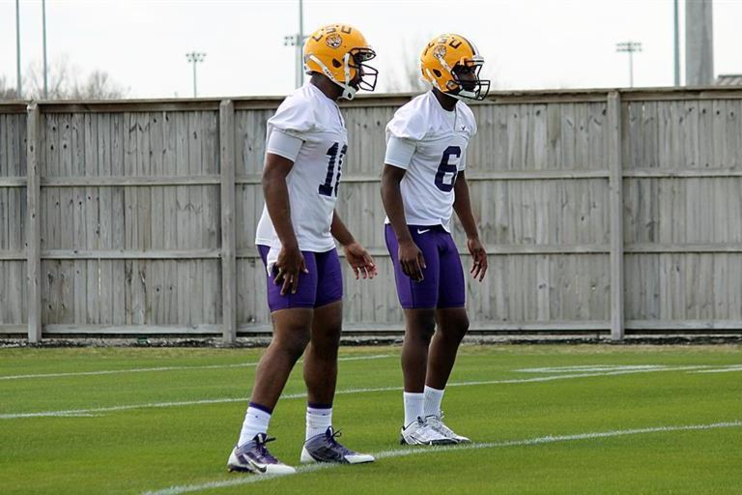 LSU Anthony Jennings (left) and Brandon Harris (right)