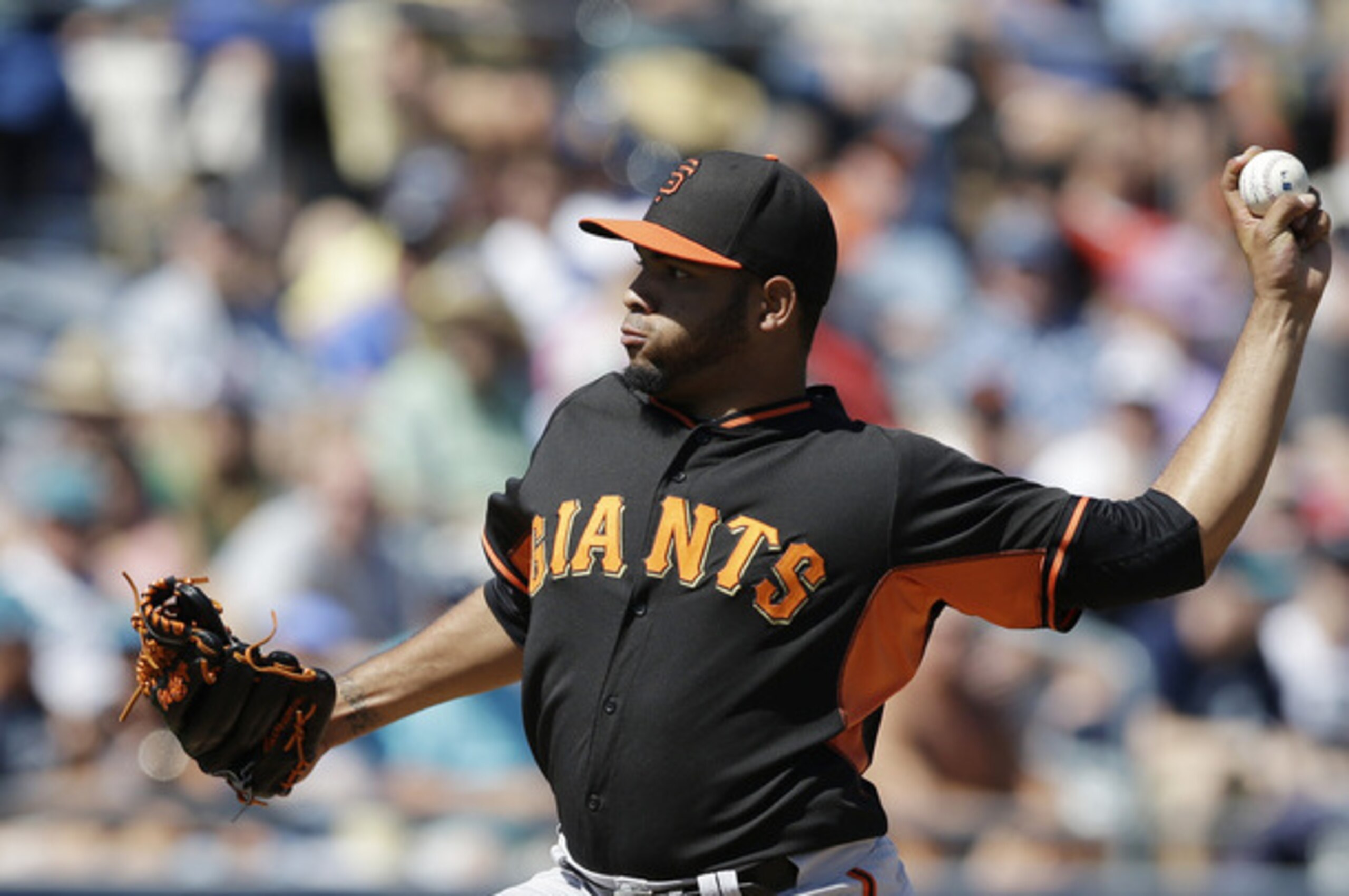 Escobar was the lone Giants top pitching prospect to see game action in big league camp.