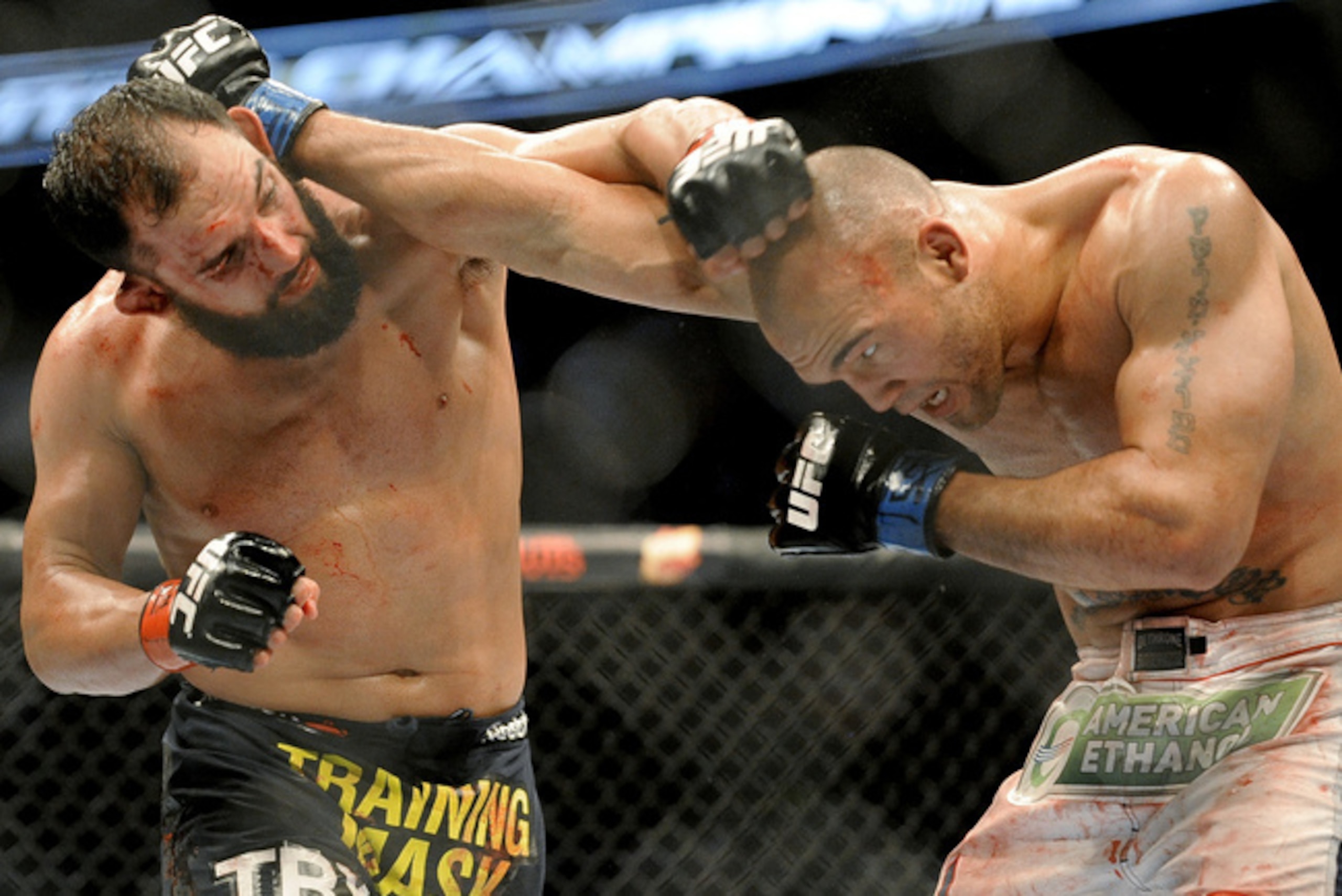 Johny Hendricks (left) and Robbie Lawler fought at UFC 171.