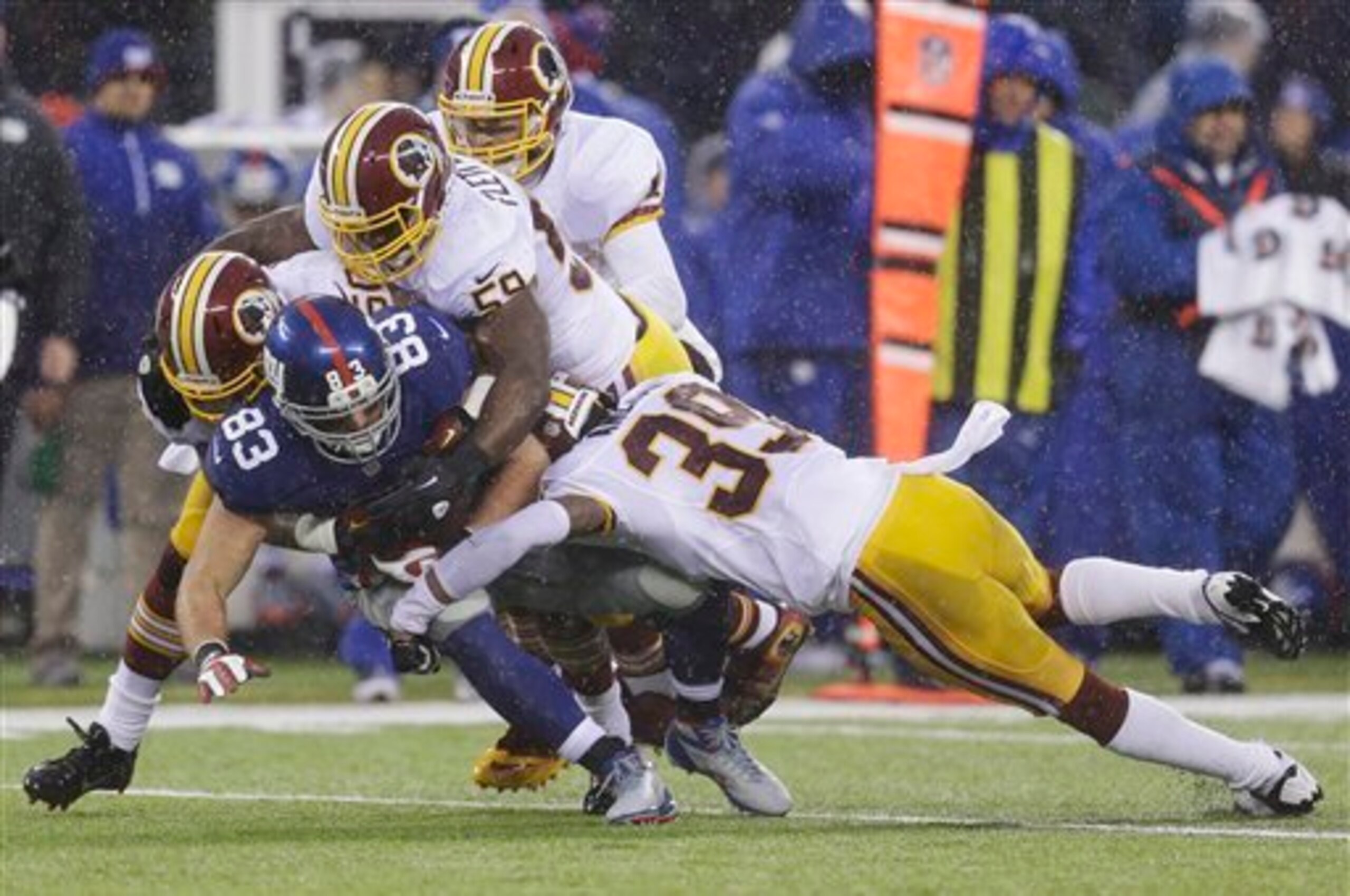 David Amerson (No. 39) showed real improvement in the second half of 2013.