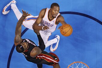 Durant and James are in a two-horse race for MVP.