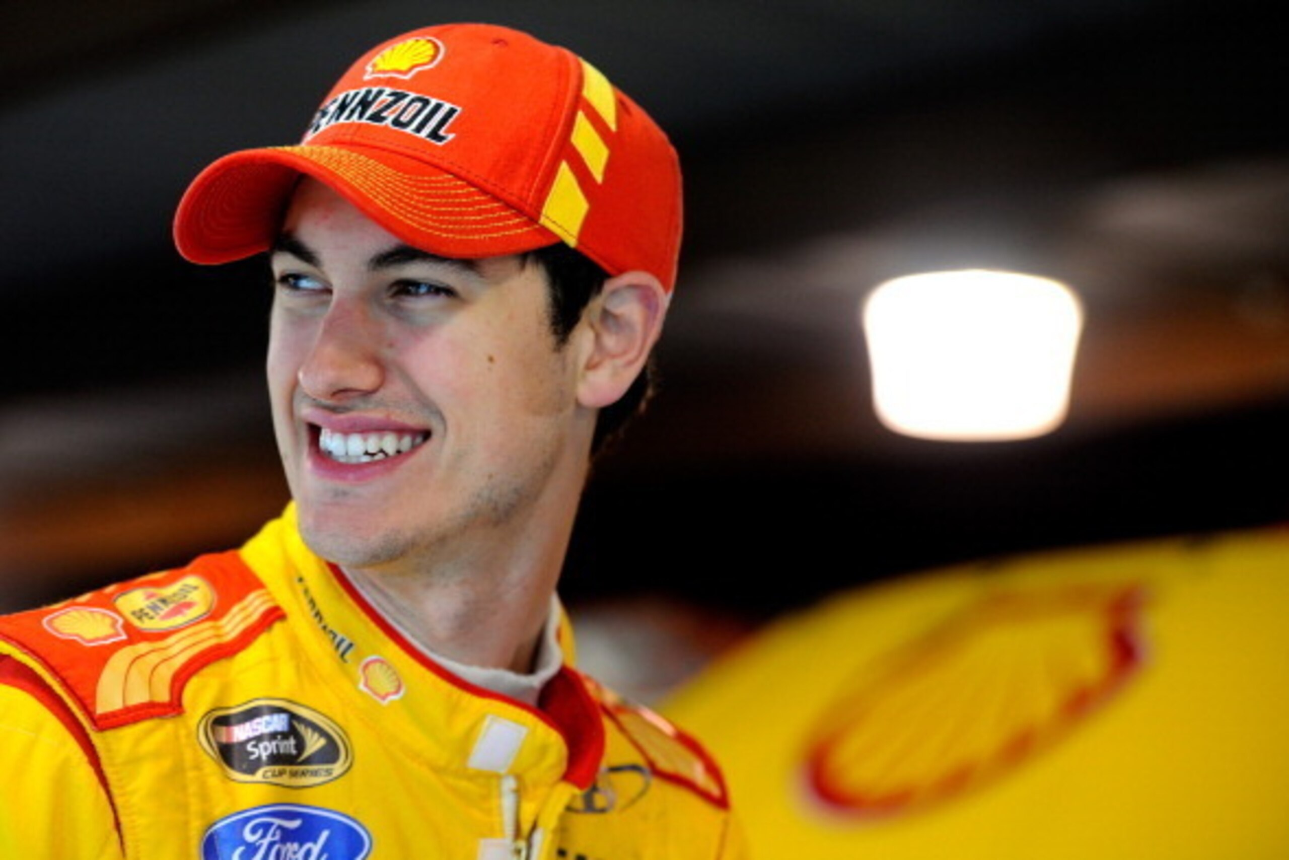 Joey Logano has had lots to smile about so far this season, but hasn't won yet.