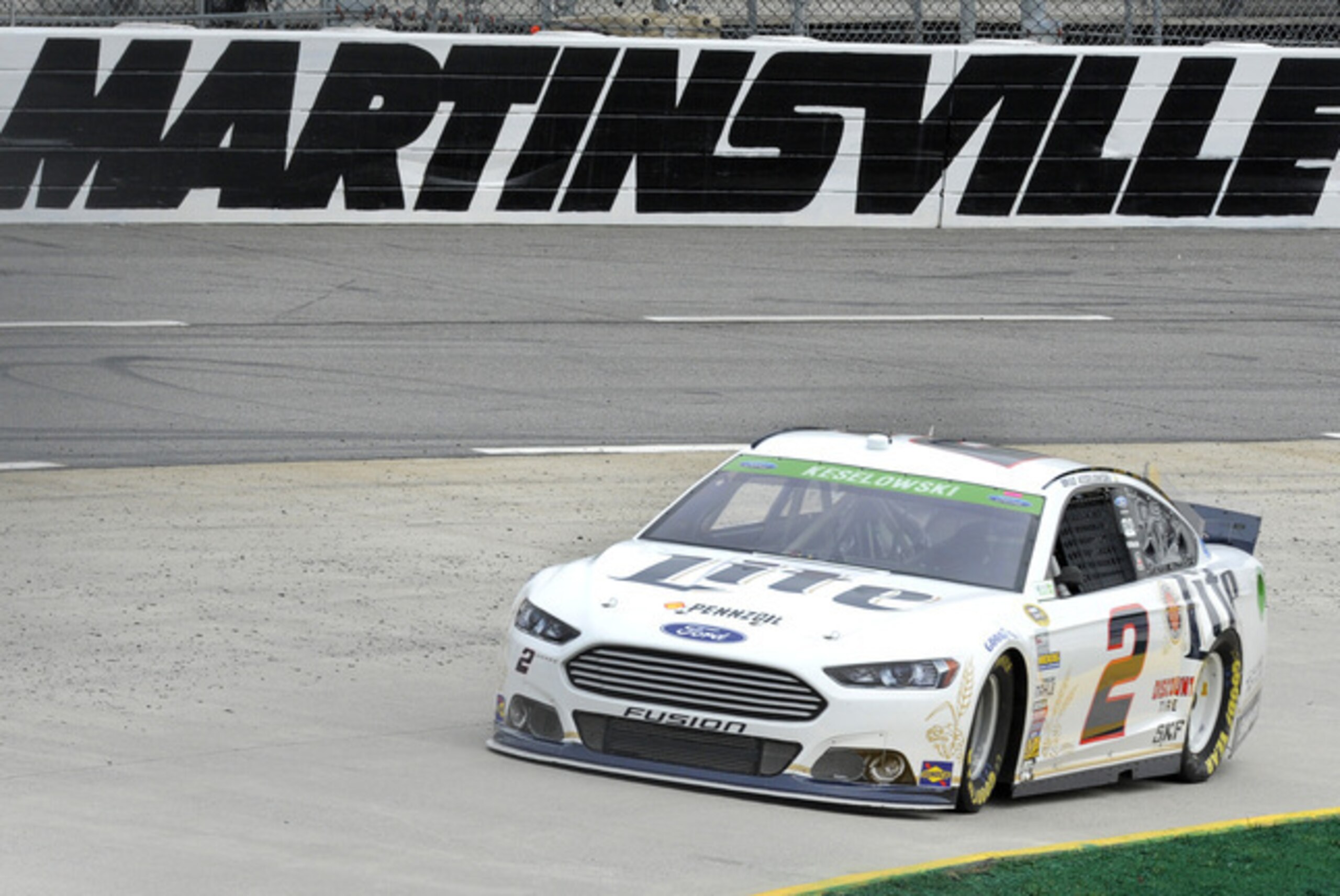 This photo represents rare photo of Brad Keselowski's No. 2 Ford before it got destroyed at Martinsville.
