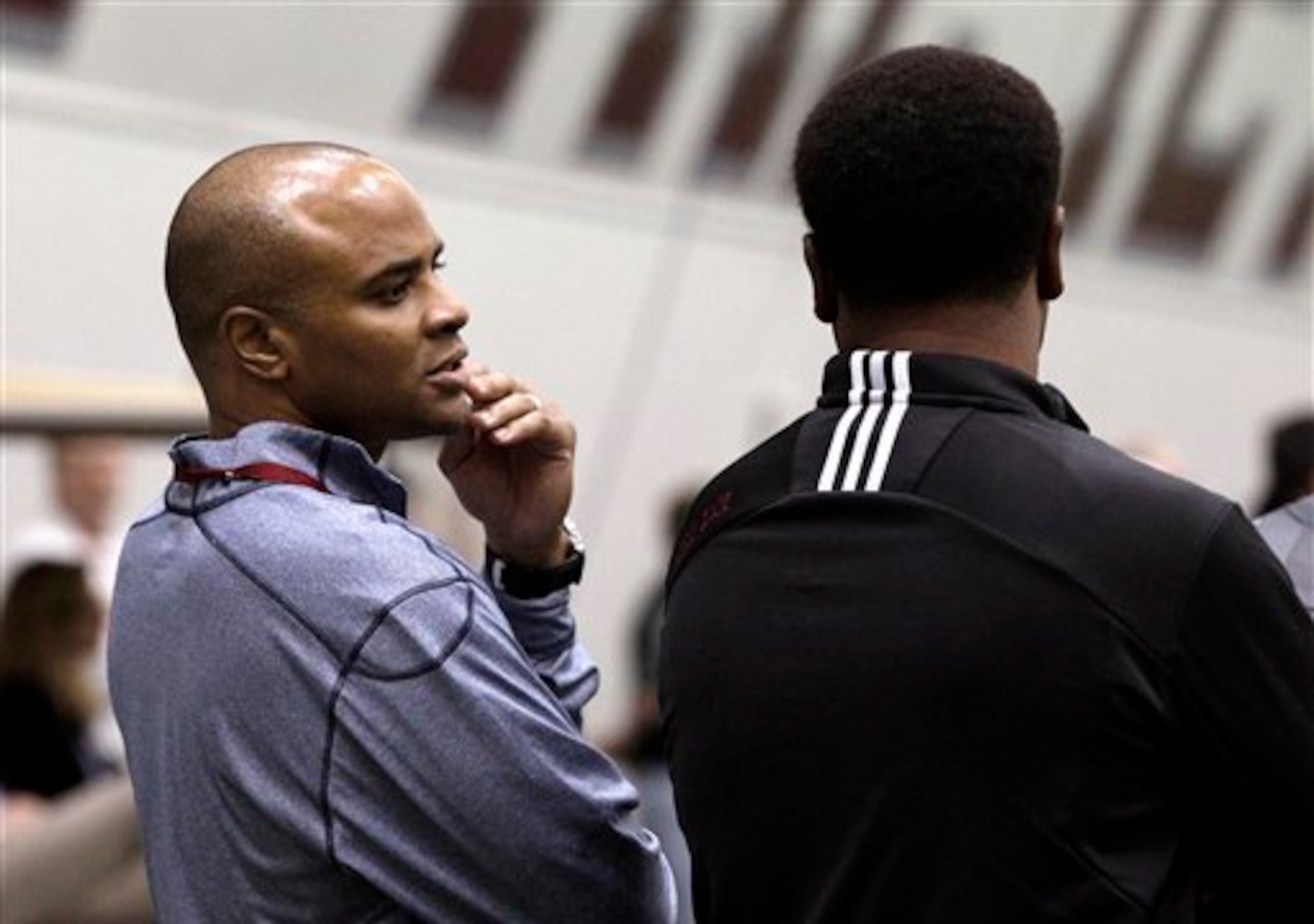 Rick Smith at Texas A&M pro day