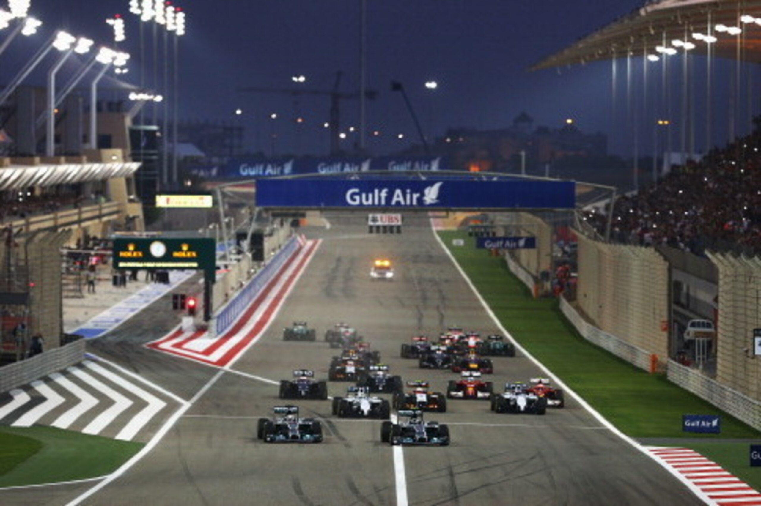 Mercedes were dominant again from the opening lap.