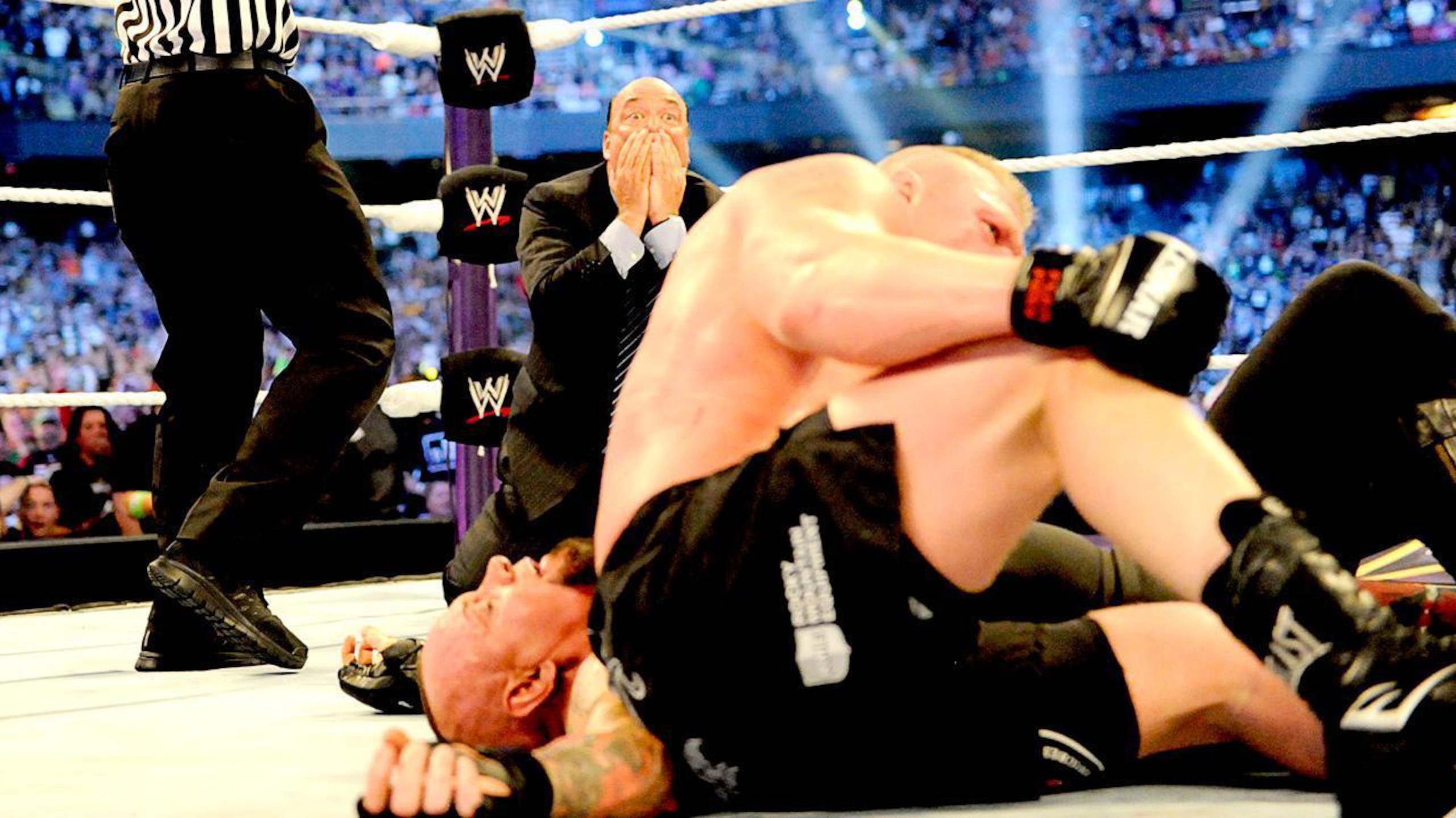 Heyman's face says it all.