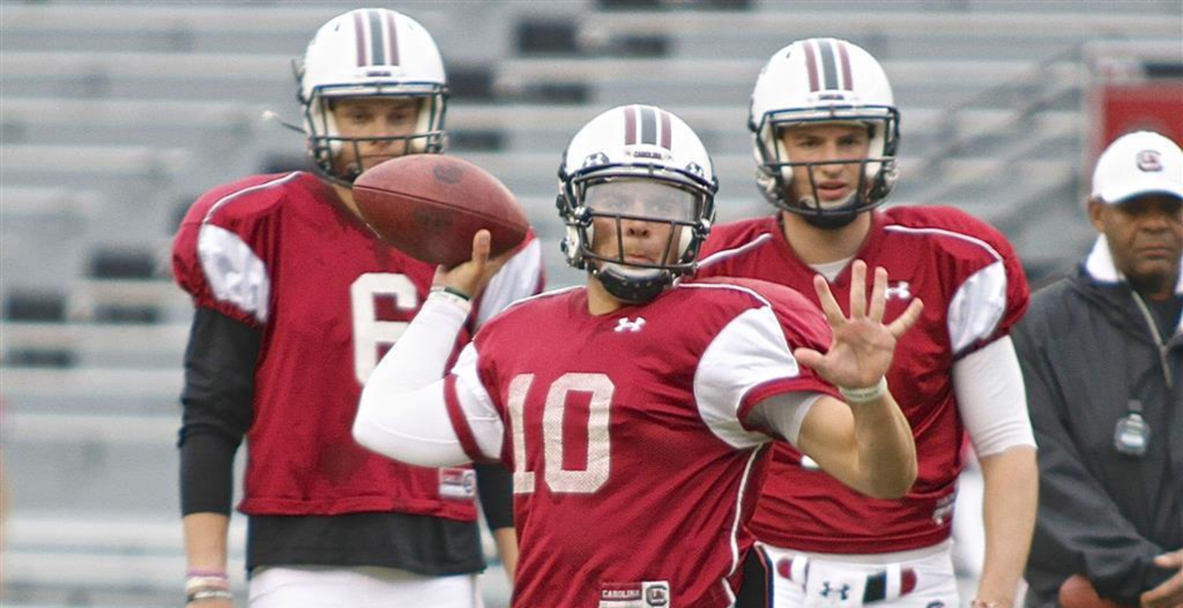 Perry Orth is competing for the backup job at quarterback.