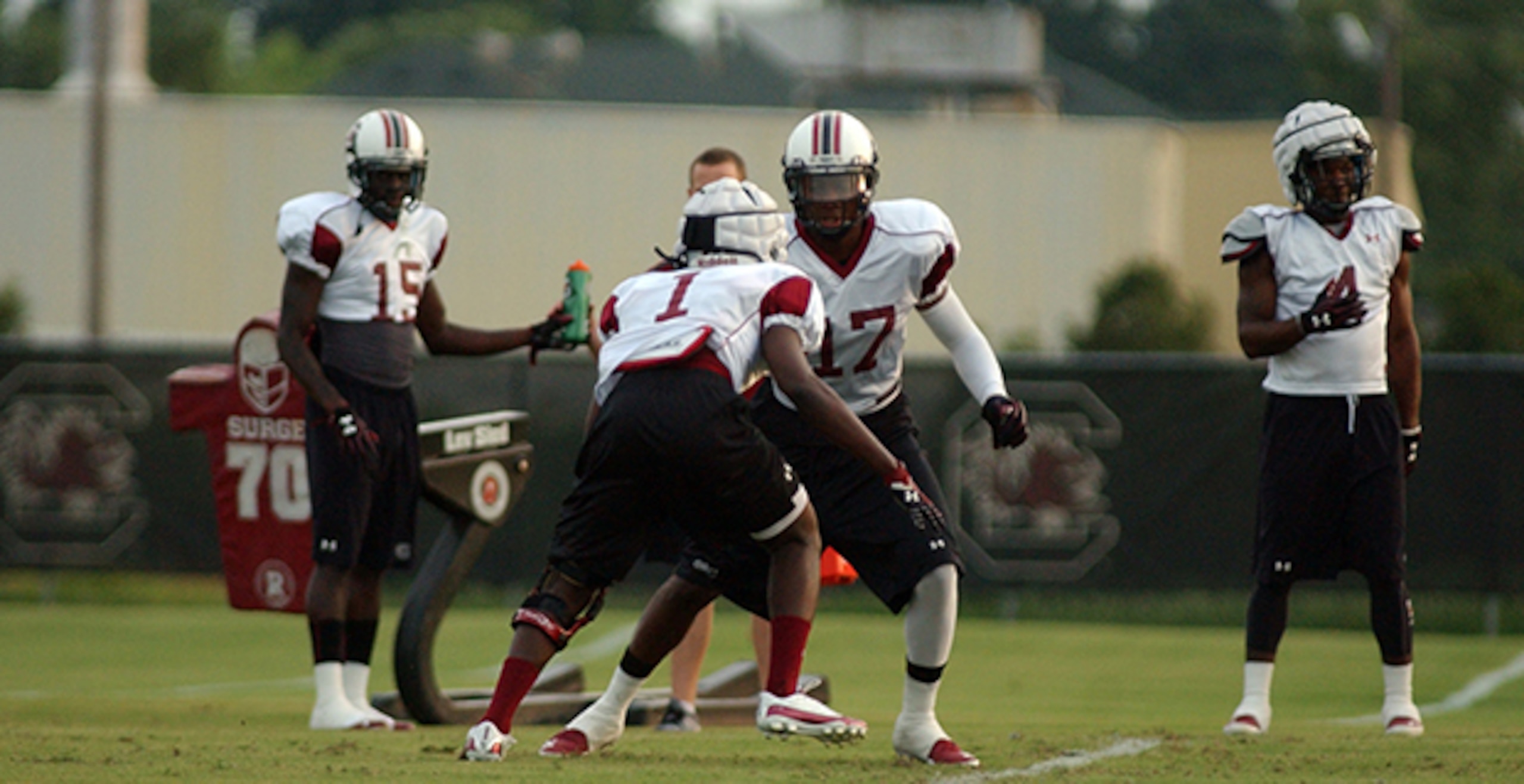 Rico McWilliams (No. 1) has spent the spring trying to prove he's worthy of being a starter at cornerback.