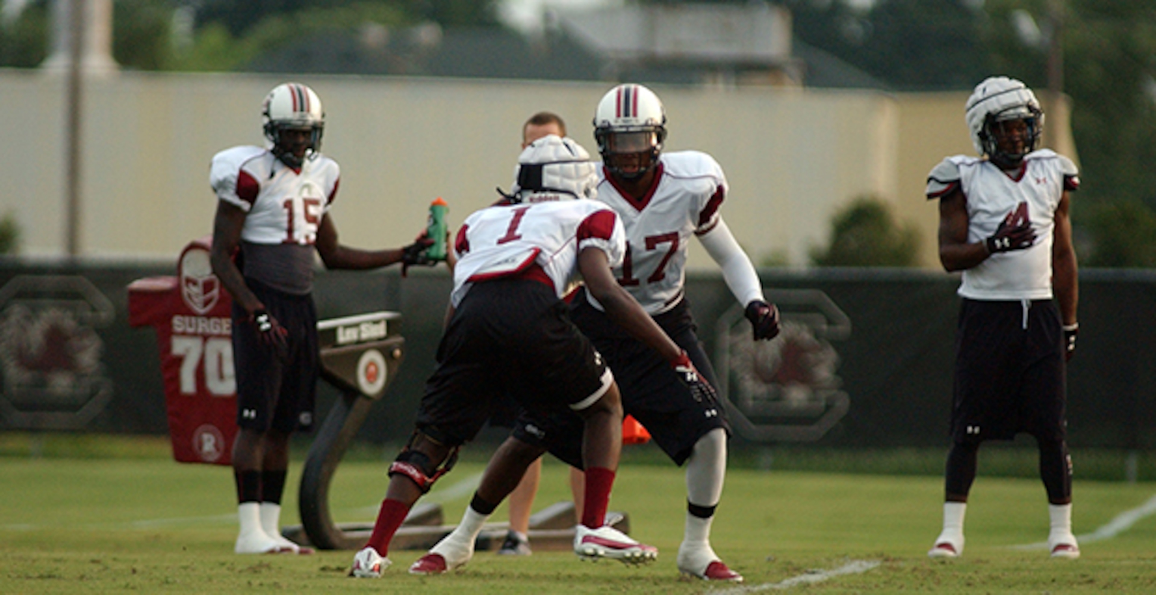Rico McWilliams (No. 1) has spent the spring trying to prove he's worthy of being a starter at cornerback.
