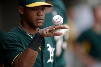 Russell joined the A's during spring training and showed he belongs.