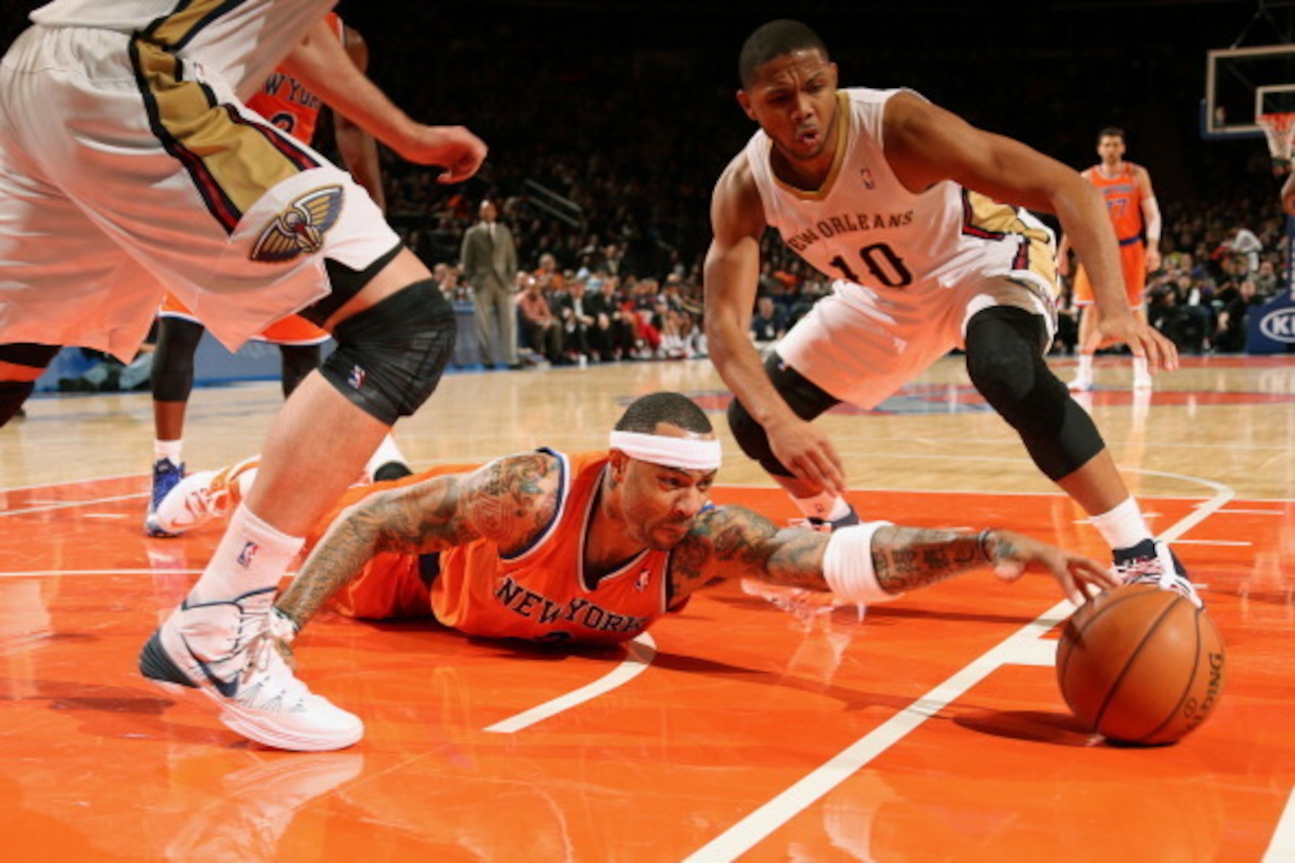 The site of a Knicks player diving for a loose ball is far too uncommon.