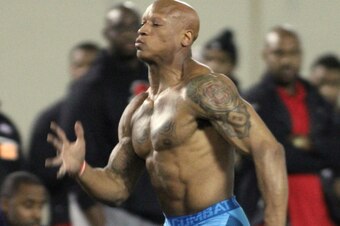 This is what one of the most physically gifted draft prospect looks like shirtless. Guess who...