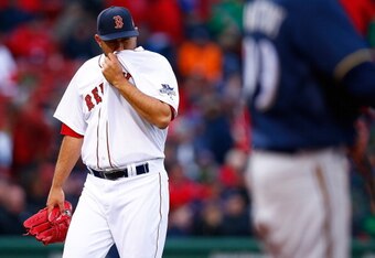 Mujica had a rough time in his Red Sox Fenway Park debut.