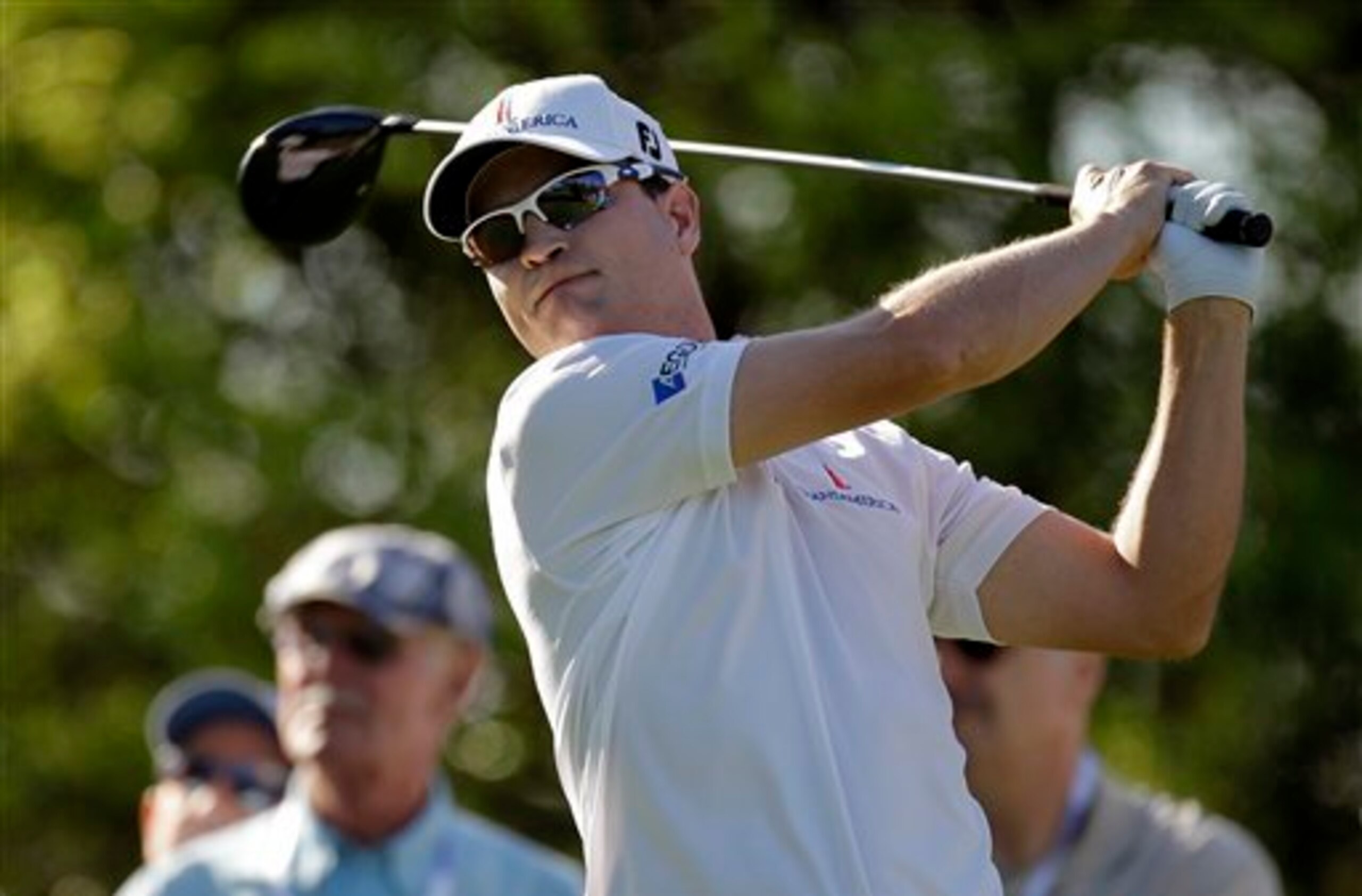 Zack Johnson had a tough day at the Masters Thursday.