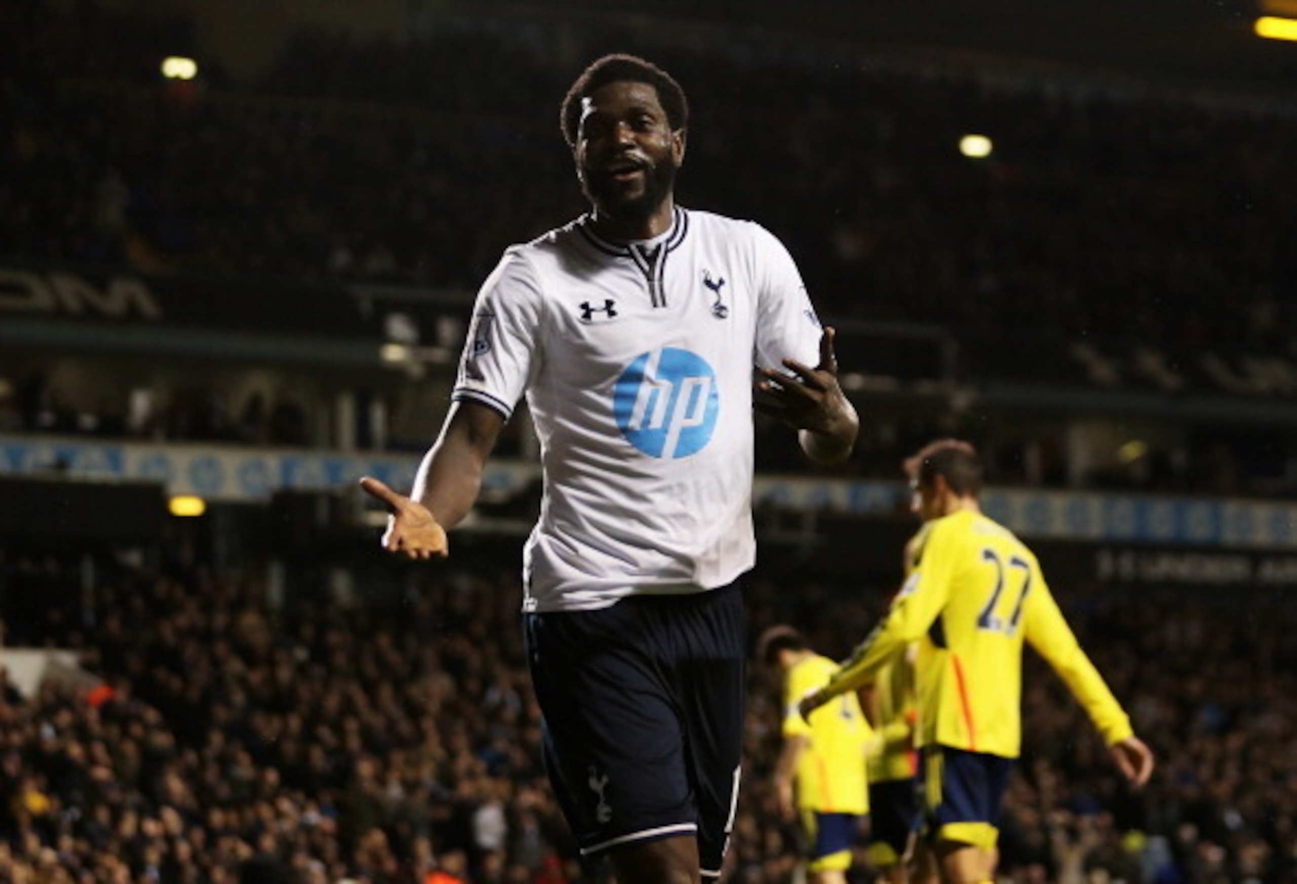 Emmanuel Adebayor returned to the team and goalscoring form on Monday night.