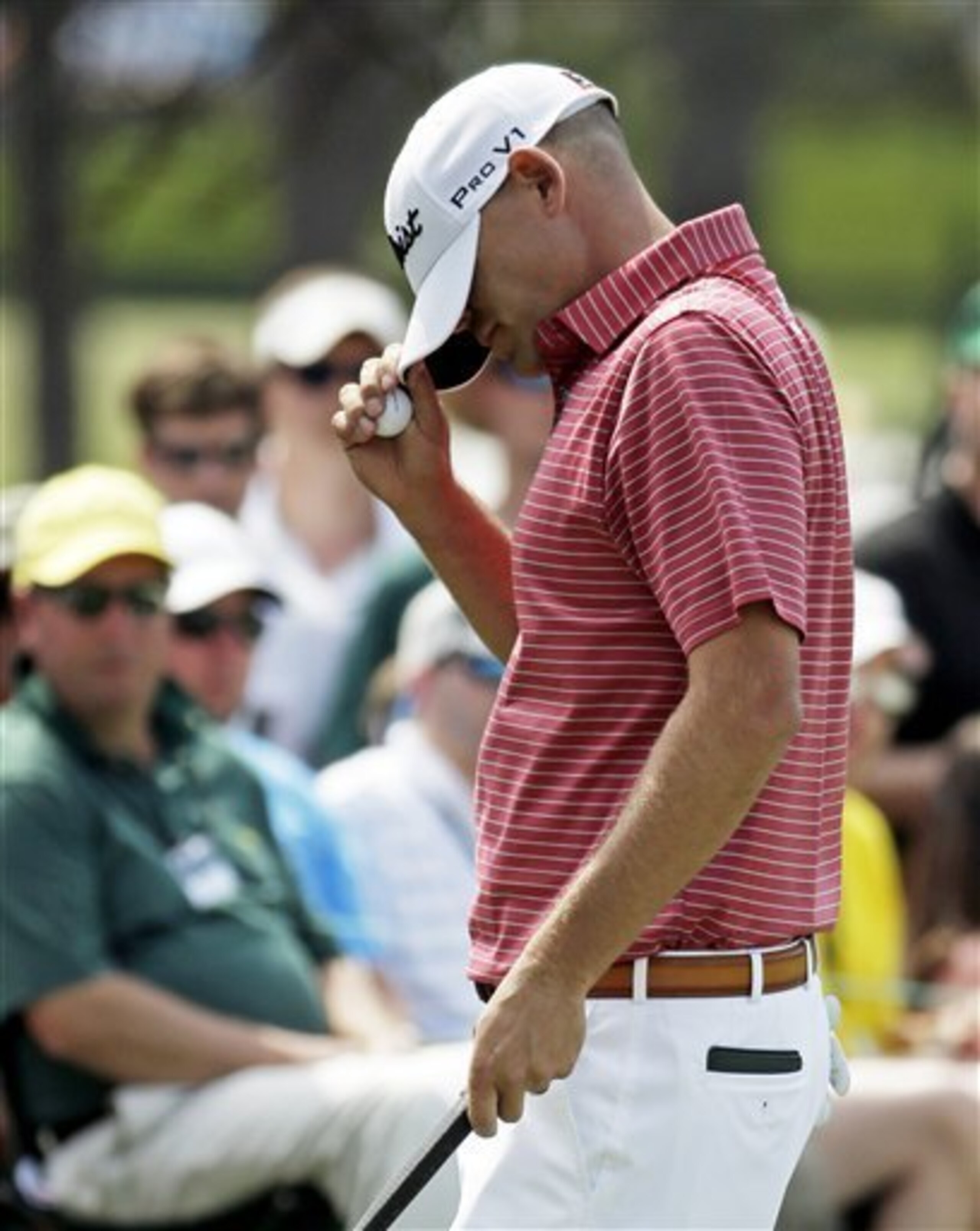 Bill Haas' day was so bad on Friday he couldn't bear to look.