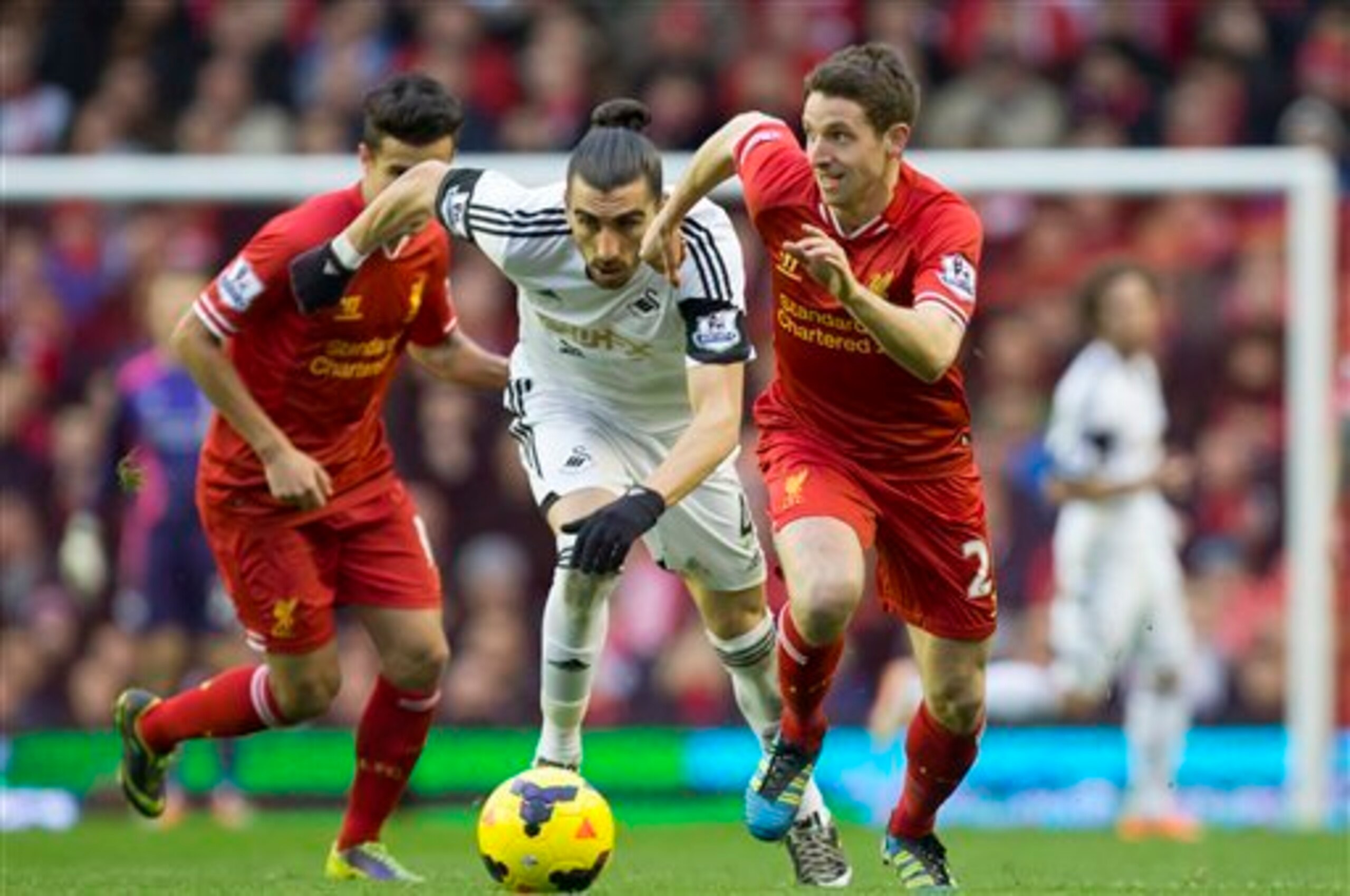 Joe Allen in action against former club Swansea City this season. Joe Allen in action against former club Swansea City this season.
